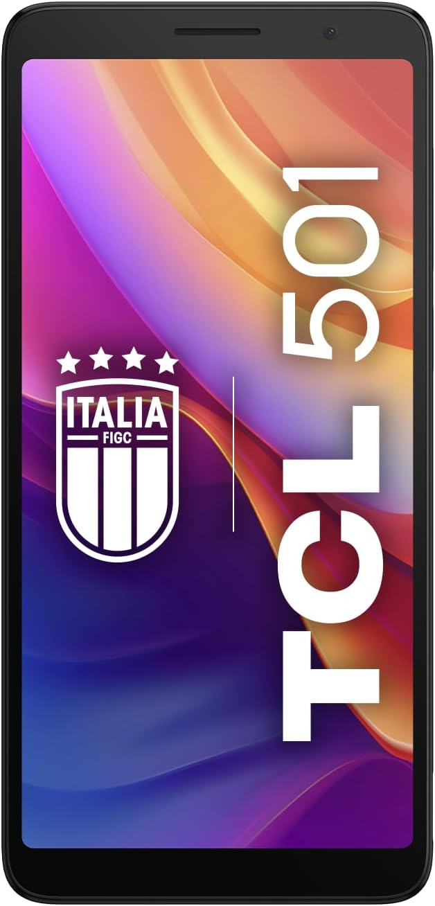 TCL 501 - Smartphone 4G 32 Go, 2 Go de RAM, écran 6 qHD, édition Android 14 Go, appareil photo 5MP, batterie 3000 mAh, double SIM, batterie plus chargeur USB-C ajouté, gris foncé – Image 3