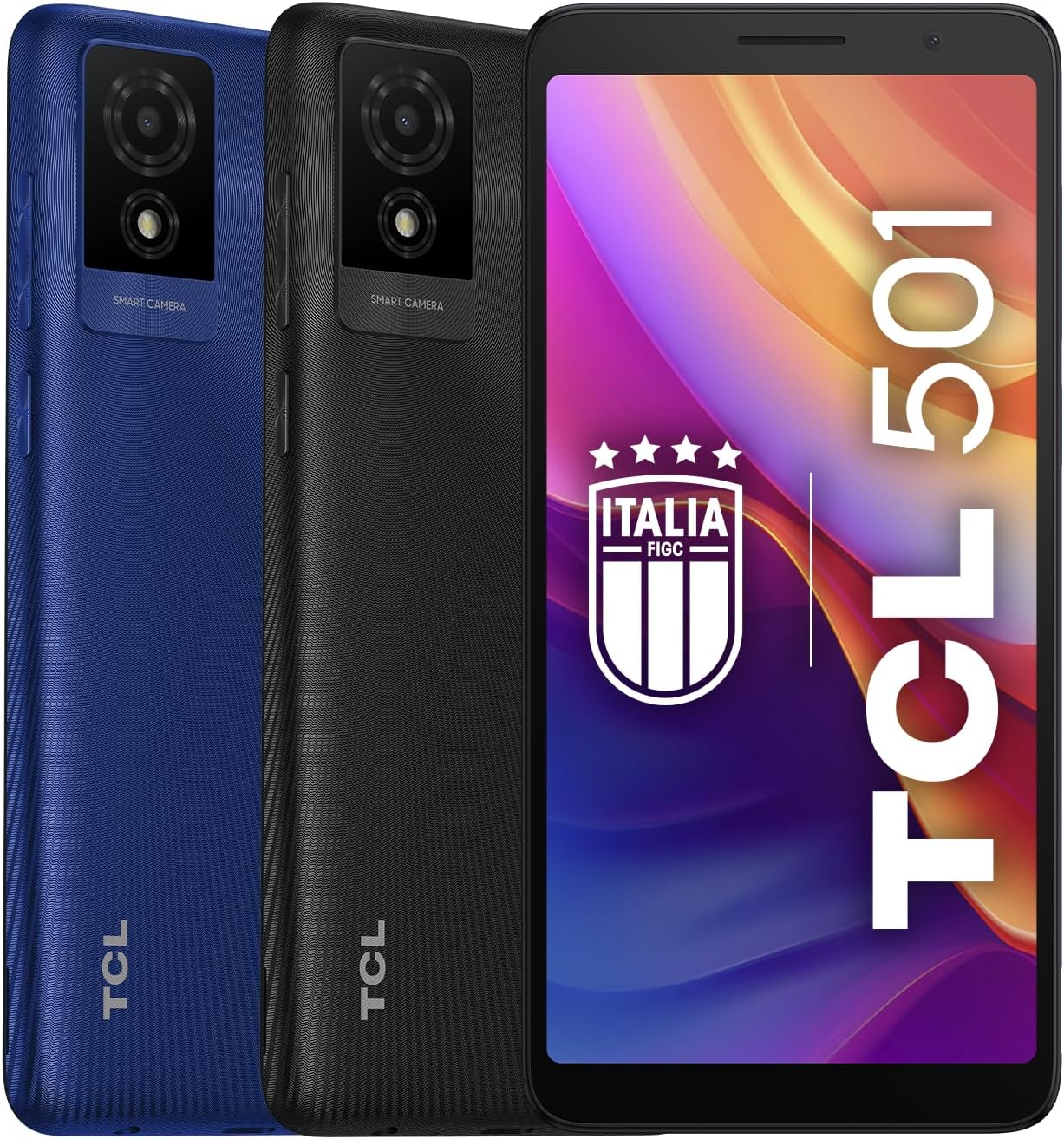 TCL 501 - Smartphone 4G 32 Go, 2 Go de RAM, écran 6 qHD, édition Android 14 Go, appareil photo 5MP, batterie 3000 mAh, double SIM, batterie plus chargeur USB-C ajouté, gris foncé – Image 5
