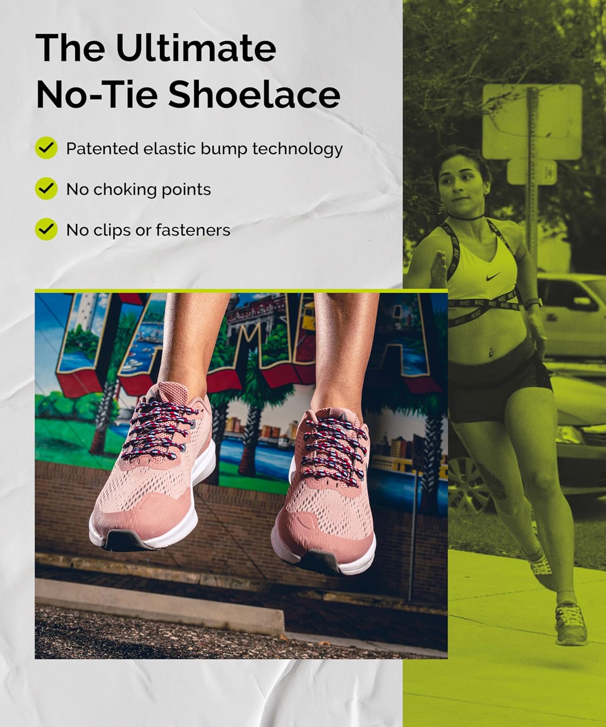 Caterpy Run - Les lacets élastiques ultimes sans nœuds pour adultes et enfants – Image 3