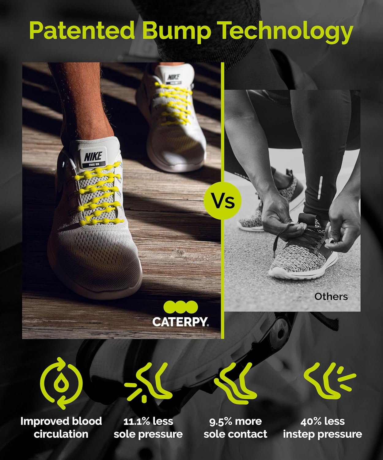 Caterpy Run - Les lacets élastiques ultimes sans nœuds pour adultes et enfants – Image 5