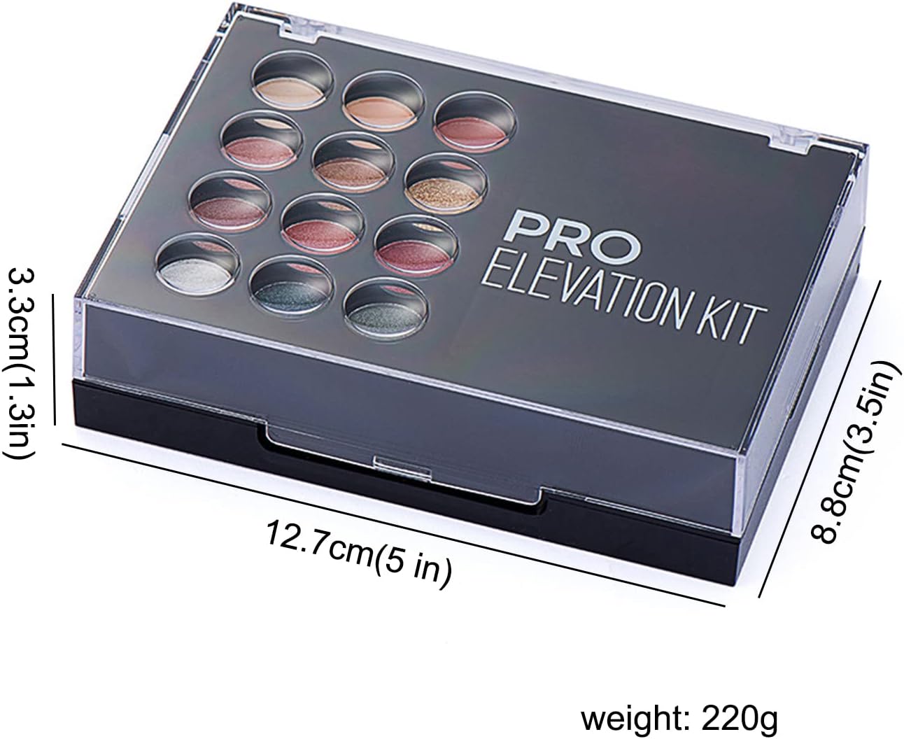 Palette de fards à paupières, ensemble de maquillage avec rouge à lèvres, pinceaux, contour, correcteur, fard à joues pour femme – Image 3