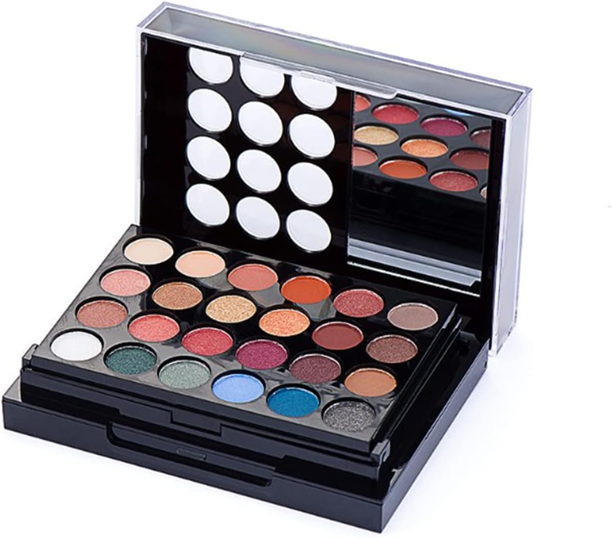 Palette de fards à paupières, ensemble de maquillage avec rouge à lèvres, pinceaux, contour, correcteur, fard à joues pour femme – Image 9