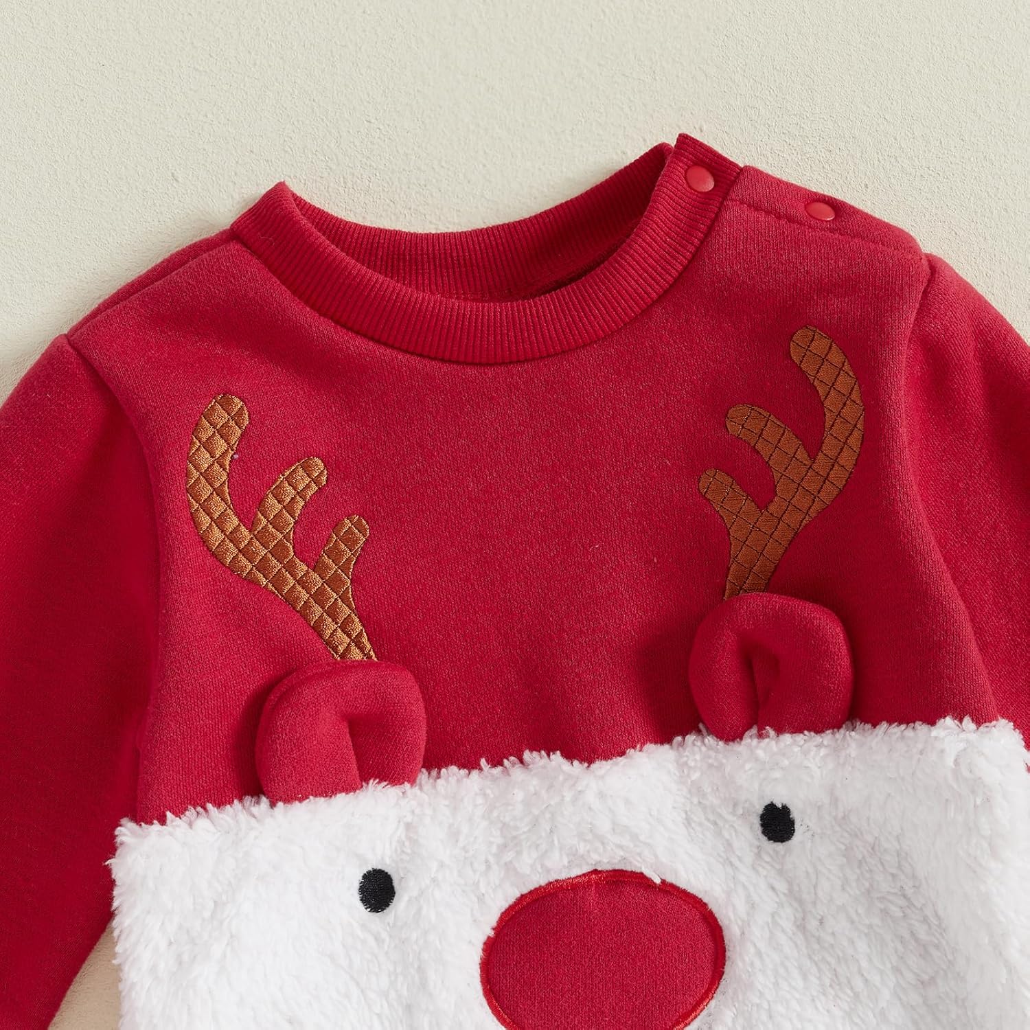 Ensemble de Noël pour bébé garçon et fille - Costume de Noël en polaire - Ensemble sweat-shirt et pantalon pour bébé unisexe de 6 mois à 4 ans – Image 4