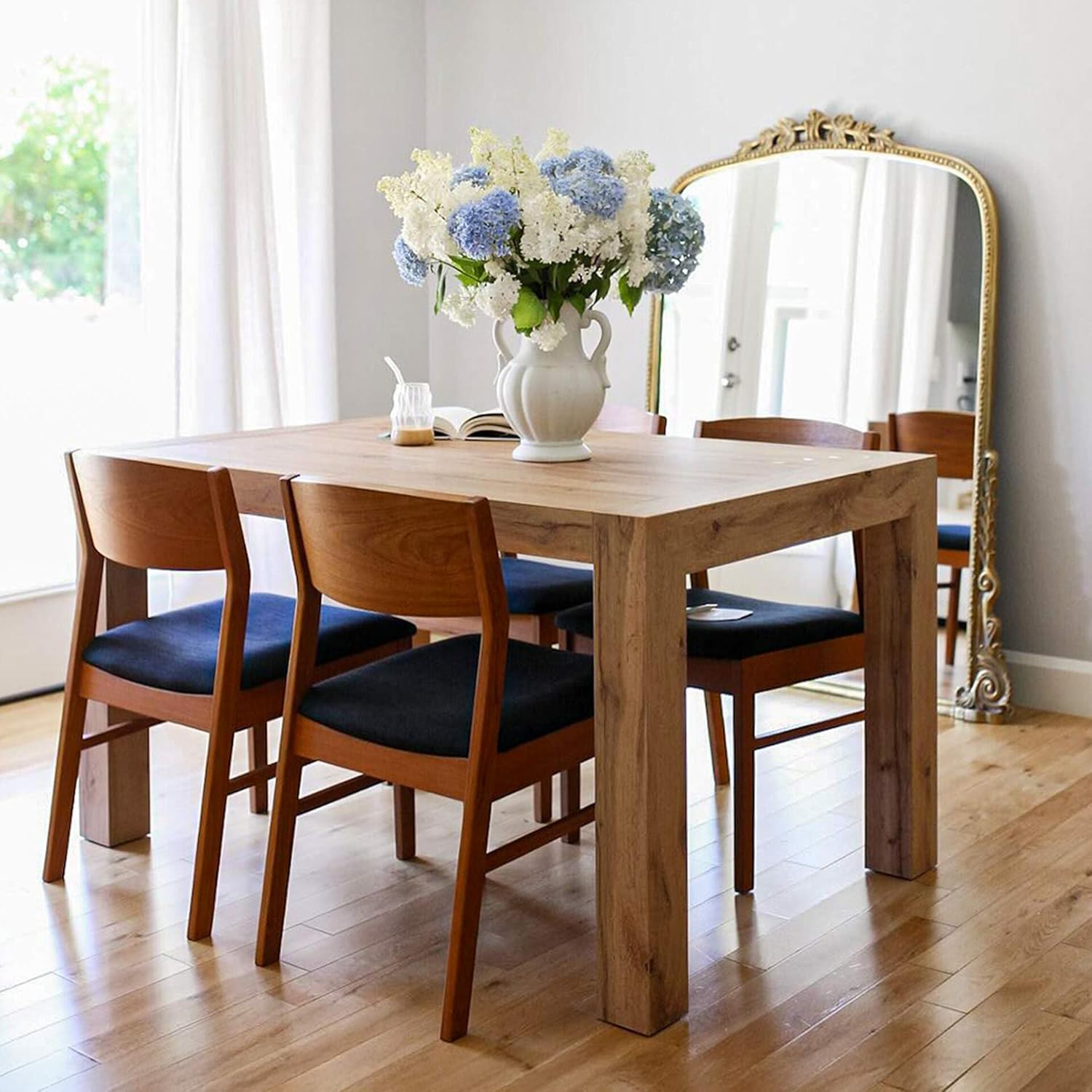 Mobili Fiver, Table à manger extensible Iacopo, 140 x 90 cm, bois rustique, pour 6-10 personnes, table extensible pour cuisine, salon, fabriquée en Italie – Image 11
