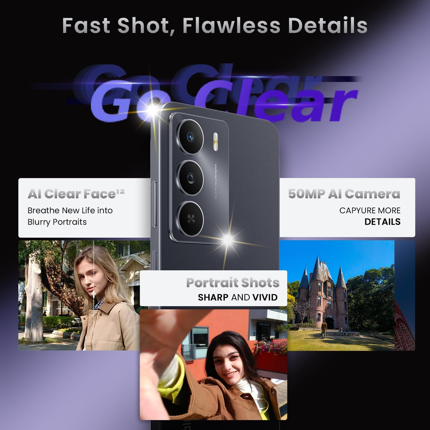 realme 14x Smartphone 5G 8+256 Go, Noir, Écran 6,67 pouces, Écran 120 Hz, Batterie 5000 mAh, Caméra AI 50MP, MediaTek Dimensity 6300, Protection ArmorShell, IP64 – Image 6