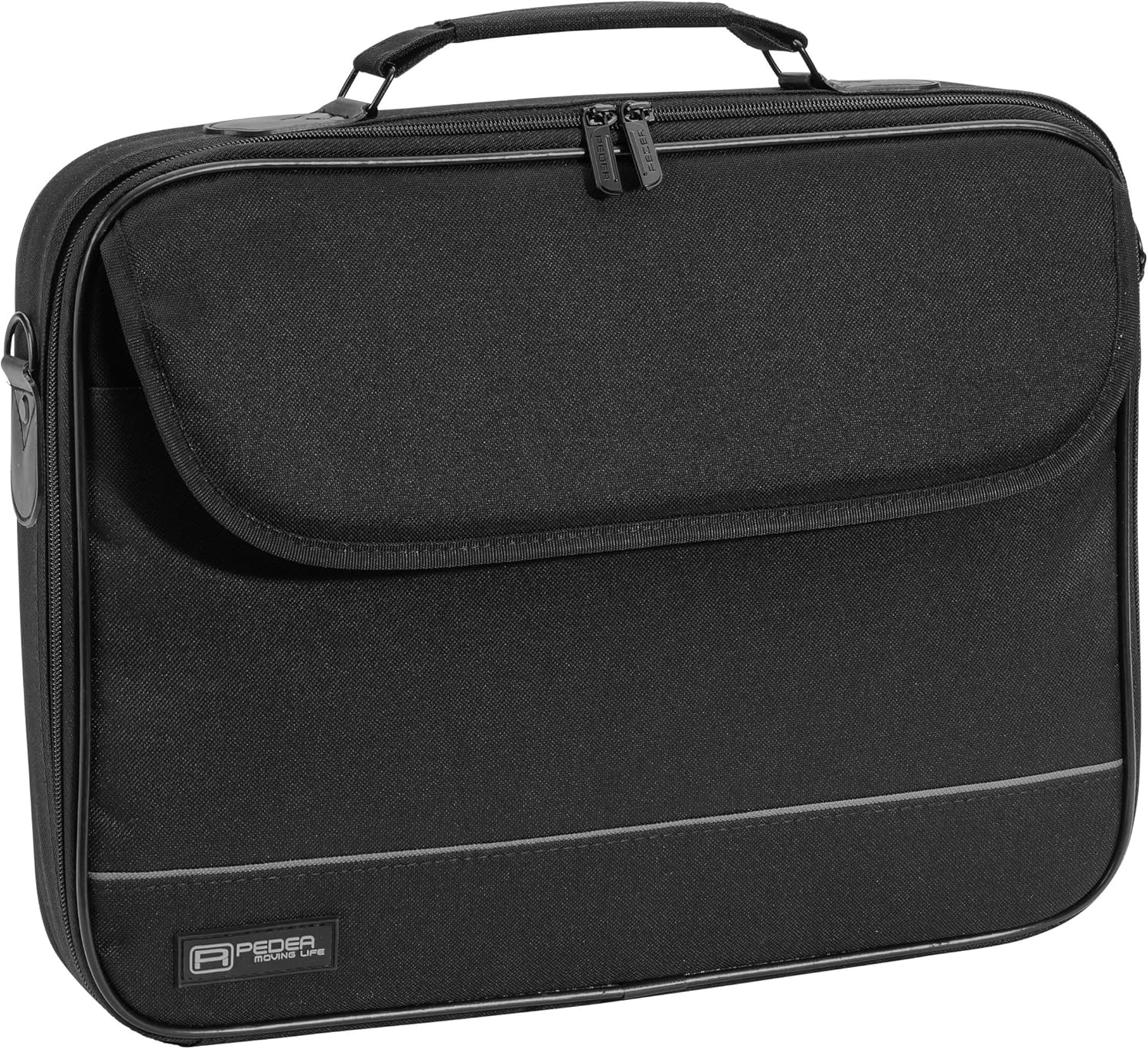 PEDEA "Fair" Housse pour ordinateur portable jusqu'à 17,3" (44 cm), sac à bandoulière avec souris sans fil incluse, noir – Image 10