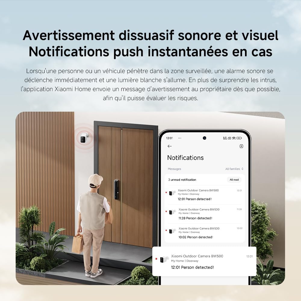 Caméra extérieure Xiaomi CW400 blanc – Image 15