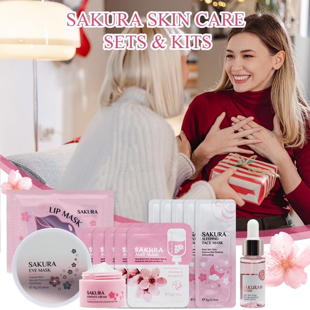 Ensemble de soins de la peau, ensemble de soins de la peau, ensemble de beauté pour adolescentes, soin du visage à texture rafraîchissante, cadeaux de soins de la peau pour les femmes et elle – Image 8