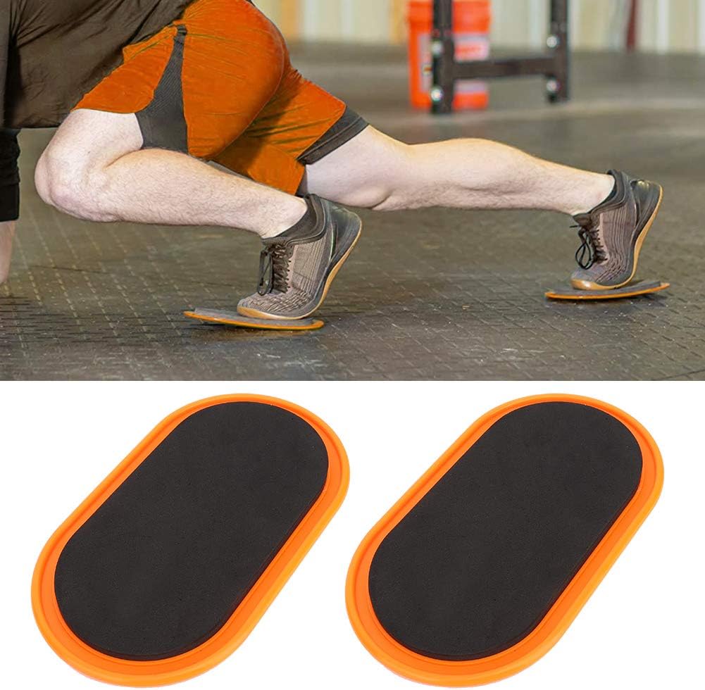 Curseurs d'entraînement, disques coulissants pour l'exercice, 2 disques coulissants ovales, Yoga, sport, fitness, disque d'entraînement, tapis coulissant d'entraînement – Image 5