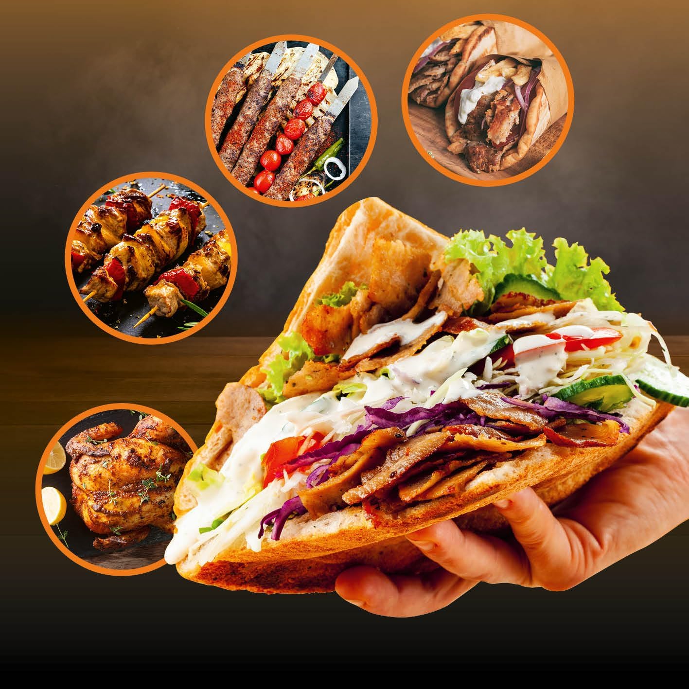 GOURMETmaxx Grill Kebab | gril électrique vertical pour kebab, gyros, chachlyk | gril électrique avec axe central et 6 broches supplémentaires, également utilisable comme gril chachlyk – Image 7
