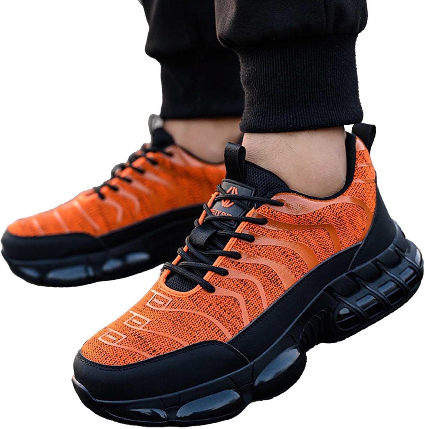 Chaussures de travail pour hommes - Chaussures de marche confortables Chaussures de travail légères et respirantes Baskets orthopédiques antidérapantes – Image 4