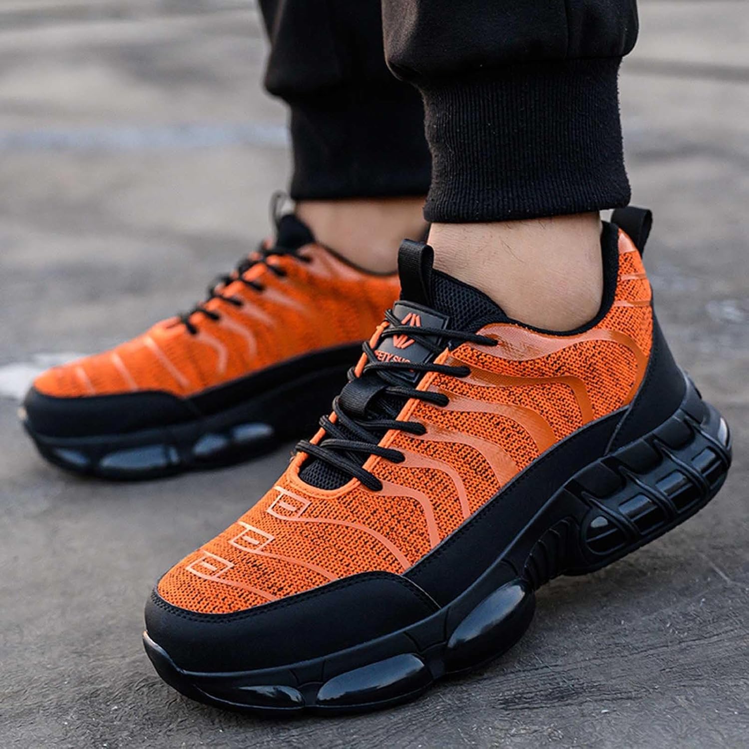 Chaussures de travail pour hommes - Chaussures de marche confortables Chaussures de travail légères et respirantes Baskets orthopédiques antidérapantes – Image 5