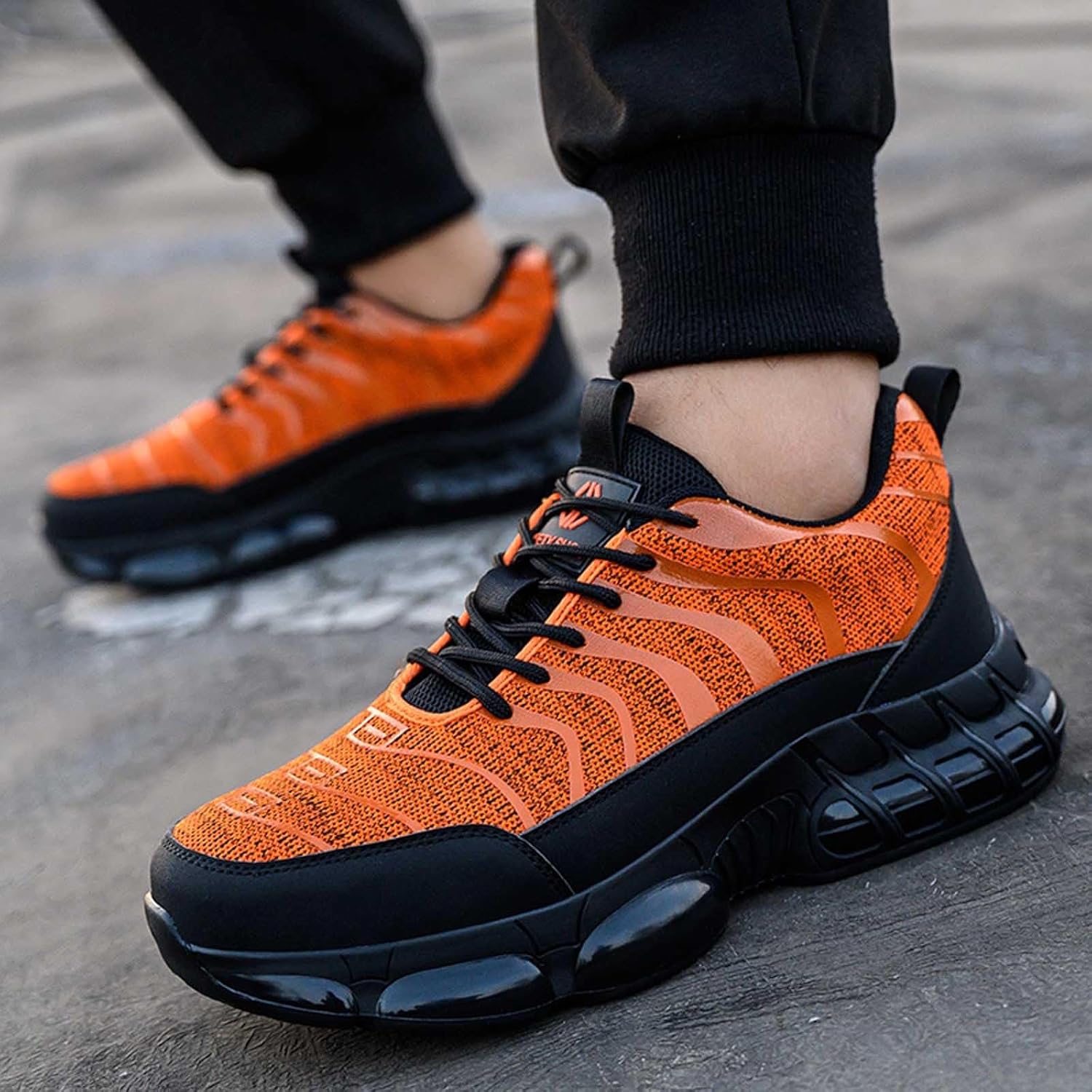 Chaussures de travail pour hommes - Chaussures de marche confortables Chaussures de travail légères et respirantes Baskets orthopédiques antidérapantes – Image 8