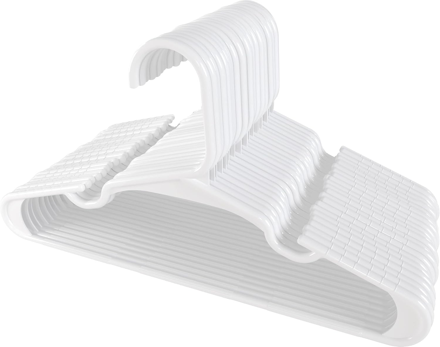 Utopia Home (40 paquets, blanc) cintres en plastique pour vêtements d'enfants – cintres durables et fins pour chambre d'enfant et placard – Image 9