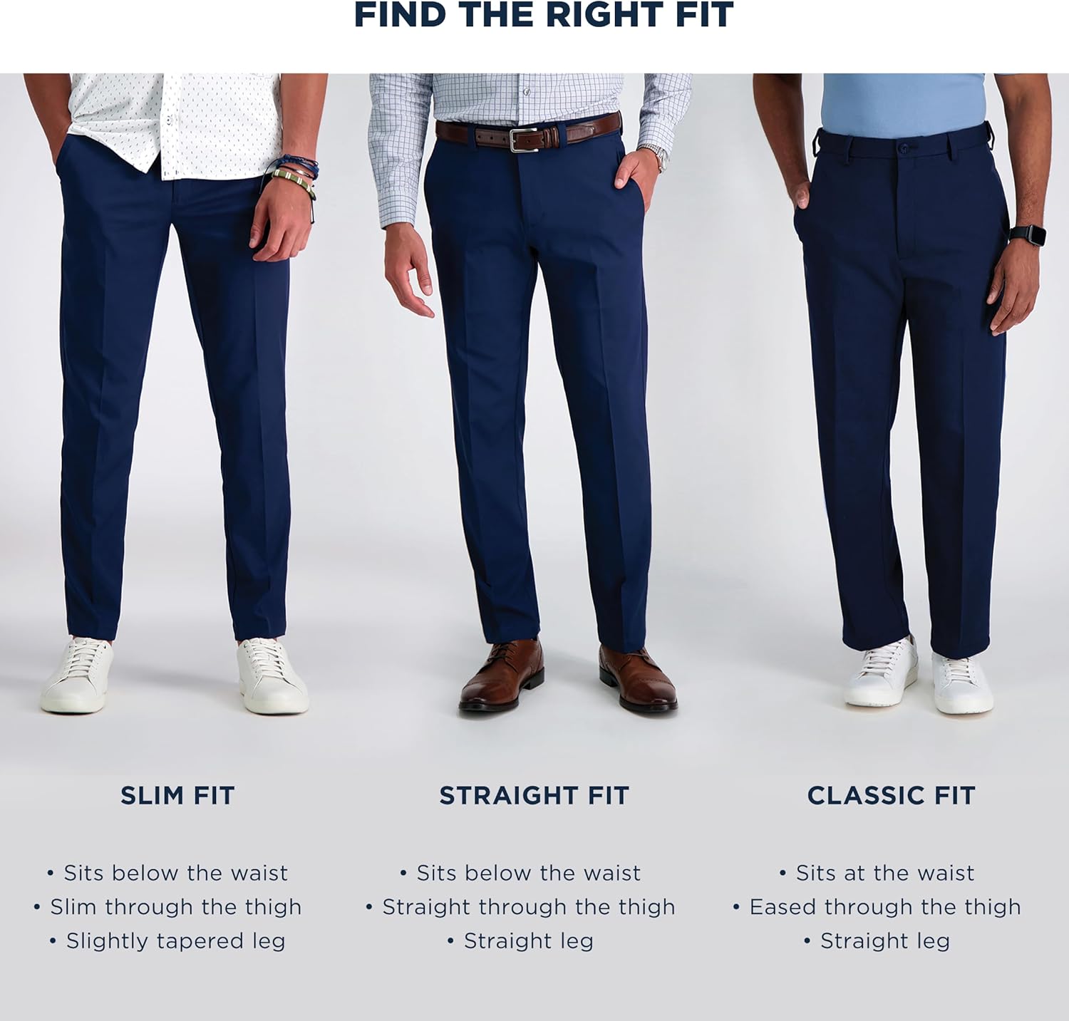 Haggar Premium No Iron Khaki Classic Fit Pleat Front Pant (tailles régulières et grandes et grandes) - Pantalon décontracté - Classique, Classique - Homme – Image 7