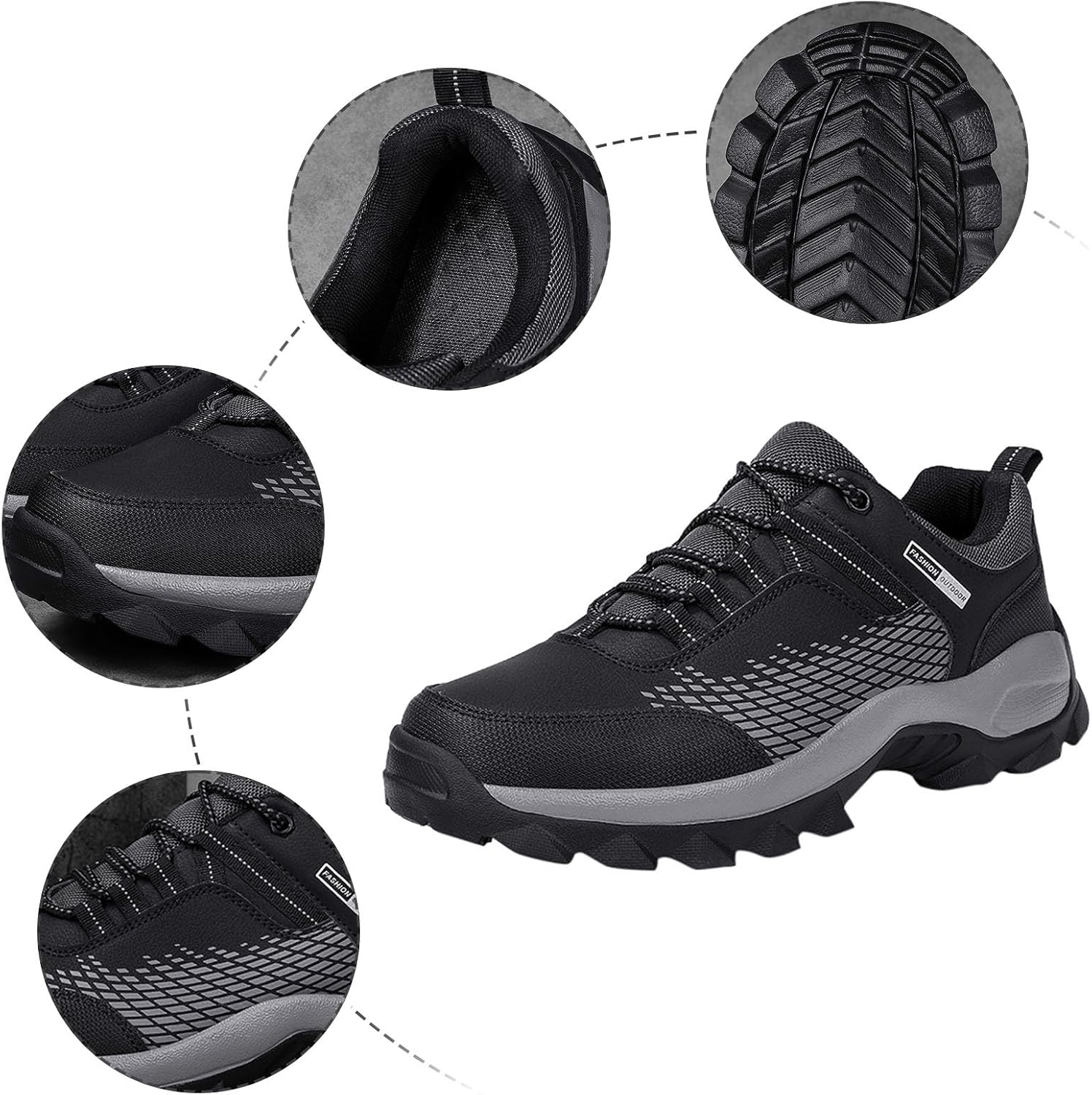 Chaussures pour hommes Sport d'été randonnée en plein air Portable Urbano hommes baskets en cuir randonnée moto chaussures hommes été Hallux Valgus marche hommes orthopédiques – Image 6