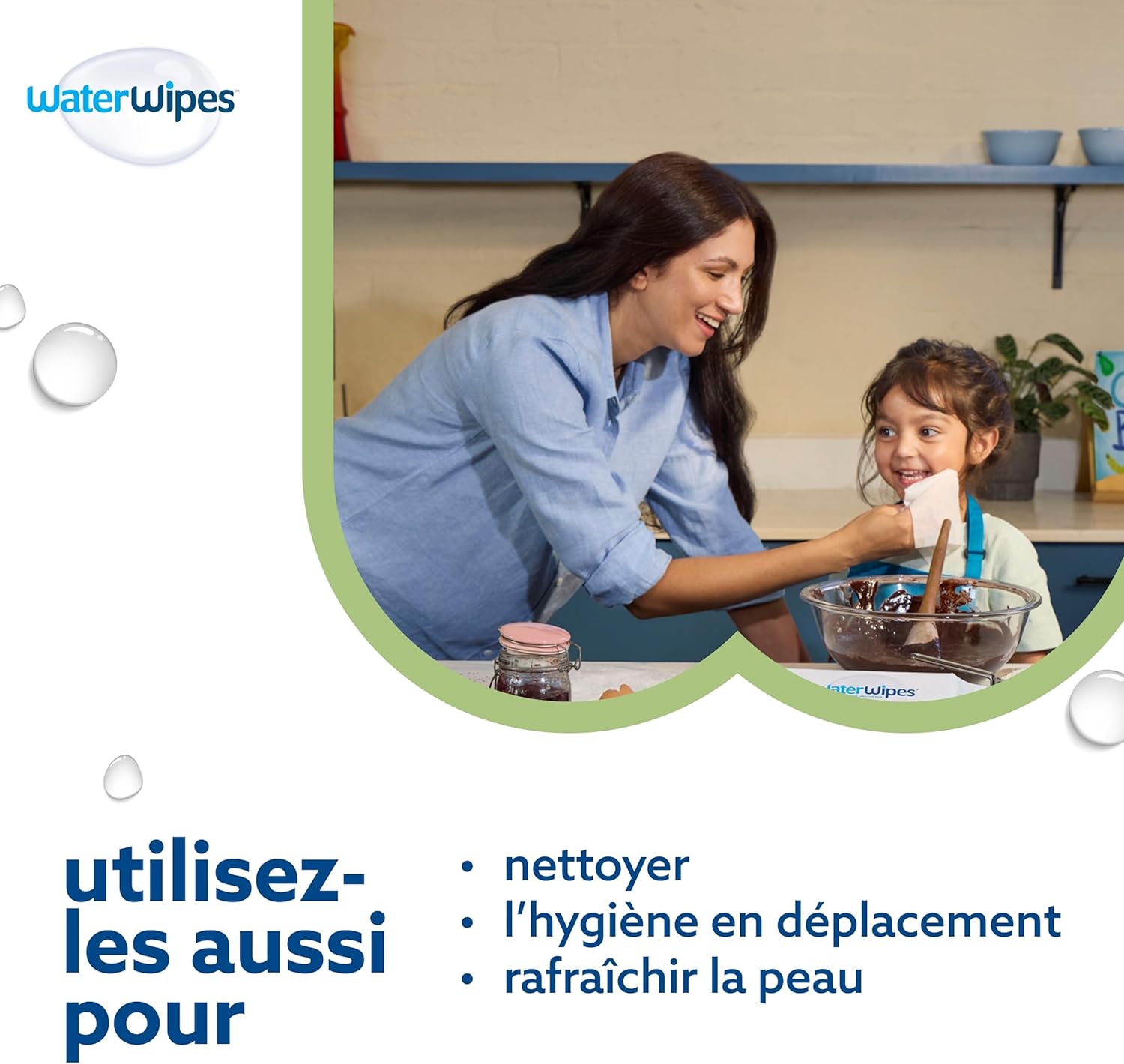 Lingettes WaterWipes Sensitive+ pour bébés et tout-petits, lingettes pour bébés et tout-petits, 720 unités (12 paquets), 3 en 1 nettoie, soigne, protège, 99,9 % d'eau, texturée propre, non parfumée – Image 7