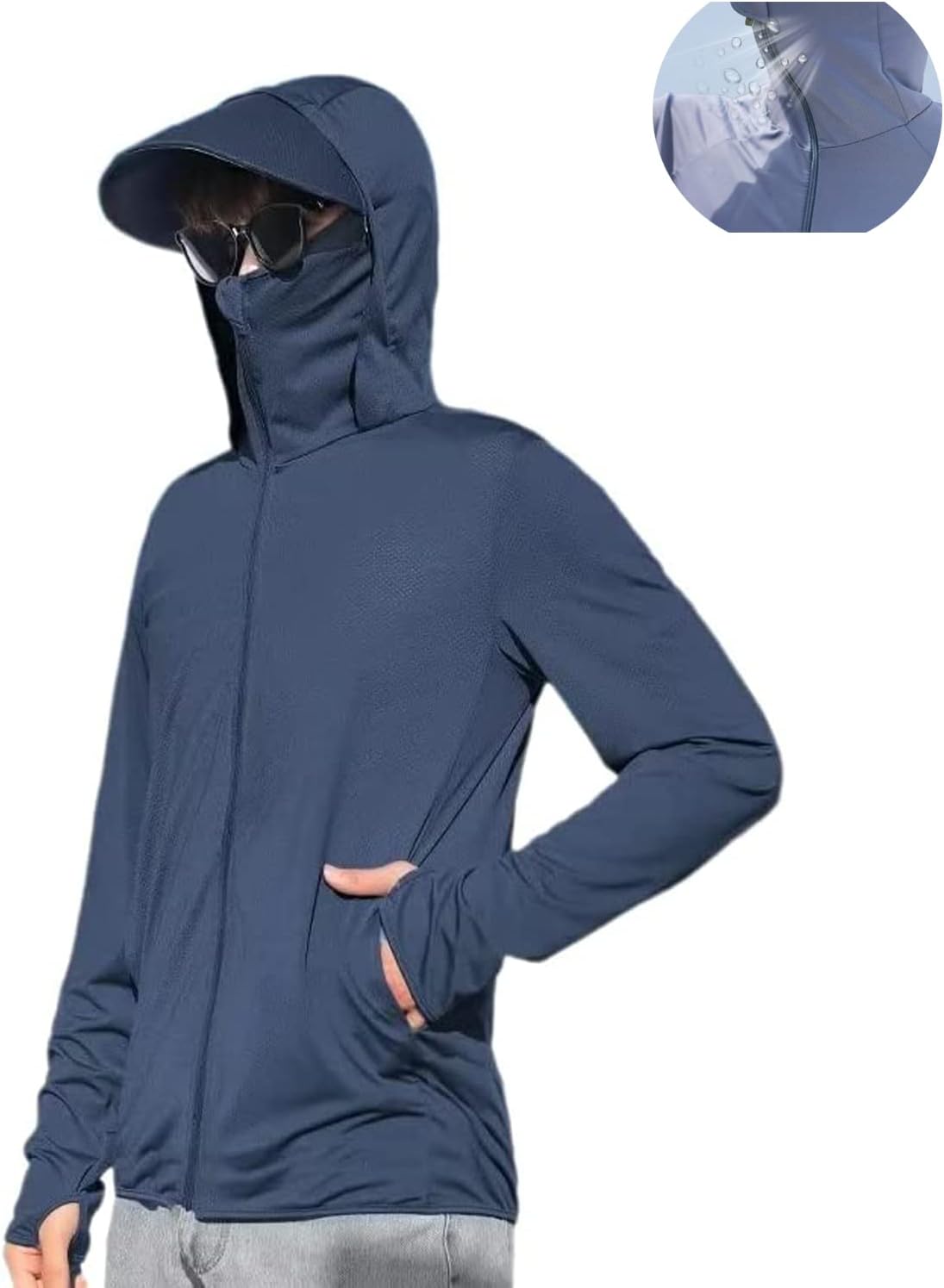 Vêtements de protection solaire légers pour hommes et femmes, vêtements de protection solaire légers pour hommes et femmes, sweats à capuche de protection solaire UV, t-shirts à manches longues – Image 2