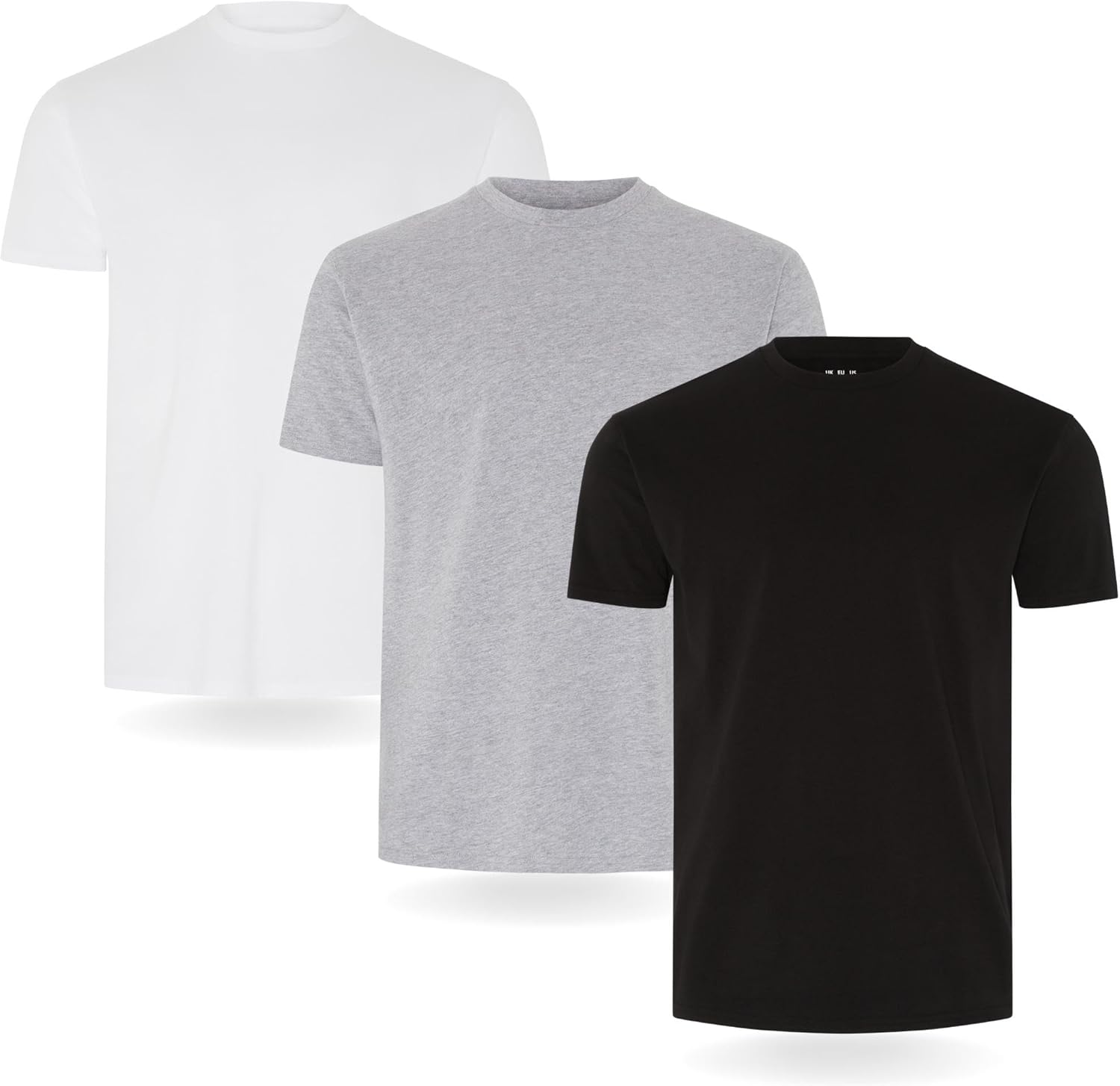FM London Lot de 3/5 t-Shirts pour Hommes - T-Shirts de qualité supérieure avec Design légèrement ajusté