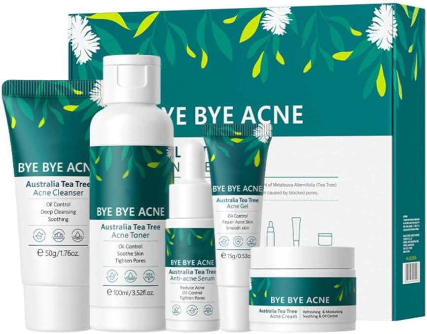 Ensemble complet de soins du visage, hydratant, nourrissant et contrôle du sébum, adapté à tous les types de peau, idéal pour offrir une beauté aux femmes avec un format mini voyage – Image 2