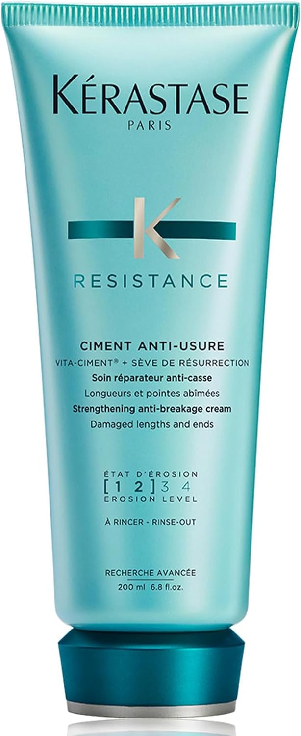 KÉRASTASE Résistance Ciment Anti-Usure Soin Capillaire Réparateur Anti-casse Sans Rinçage - Régénère & Protège - Technologie Vita-Ciment & Sève de Résurrection - Cheveux & Pointes Abîmées - 200 ml – Image 2