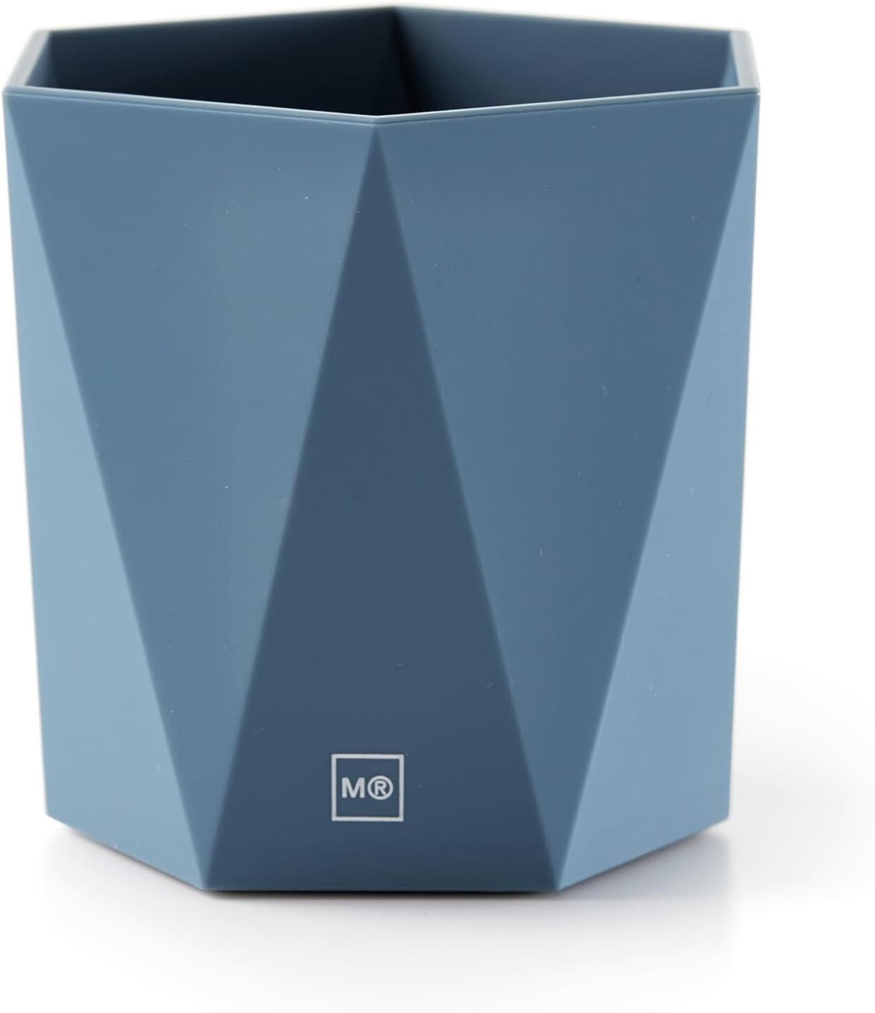 Miquelrius - Pot à crayons de bureau, organiseur avec finition douce au toucher, structure solide, parfait pour le bureau, la maison ou l'école, rangement pour fournitures, bleu – Image 2