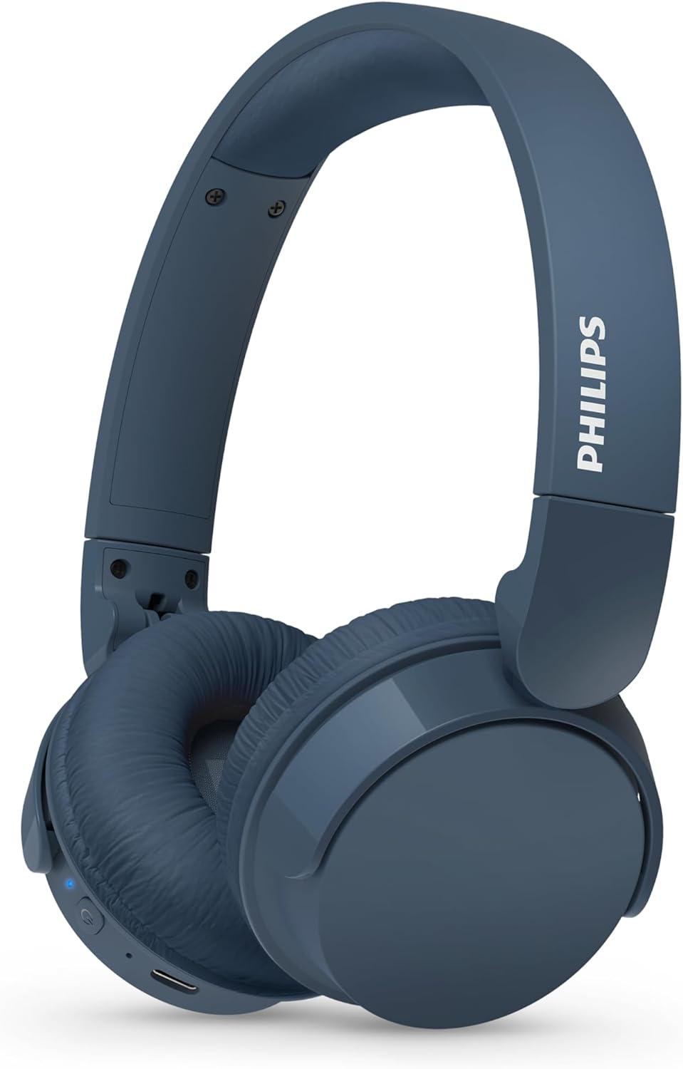 Philips TAH4209BL Casque sans fil supra-aural Bluetooth léger, isolation phonique passive, 55 heures d'autonomie, son naturel, appels clairs, basses dynamiques, recharge en 2 heures via USB-C - Bleu – Image 2