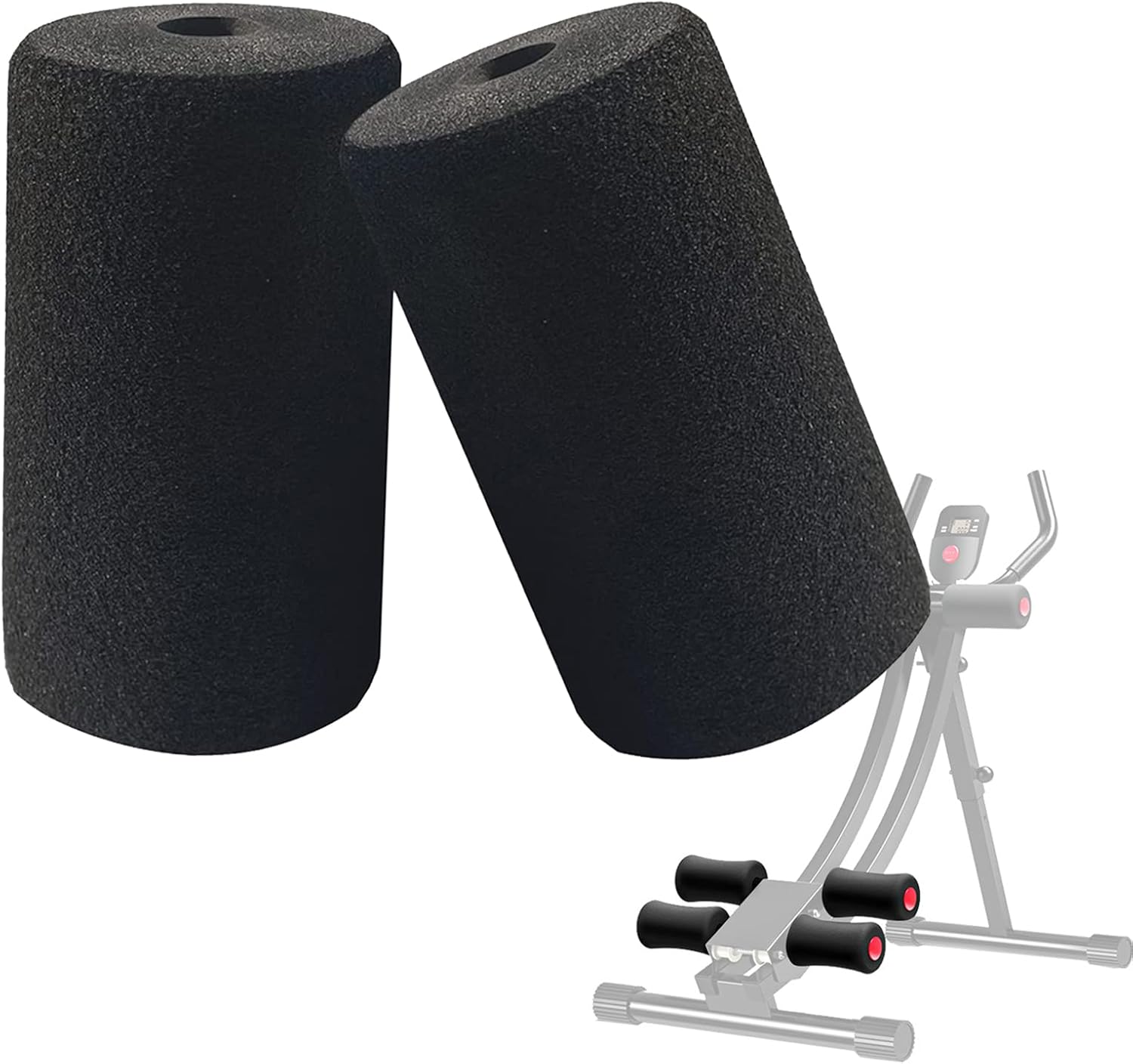 SPORTARC Lot de 2 rouleaux en mousse pour pieds d'haltérophilie, banc de musculation, pieds en mousse extensible pour la maison, la salle de sport, équipement de remplacement 160 mm – Image 2