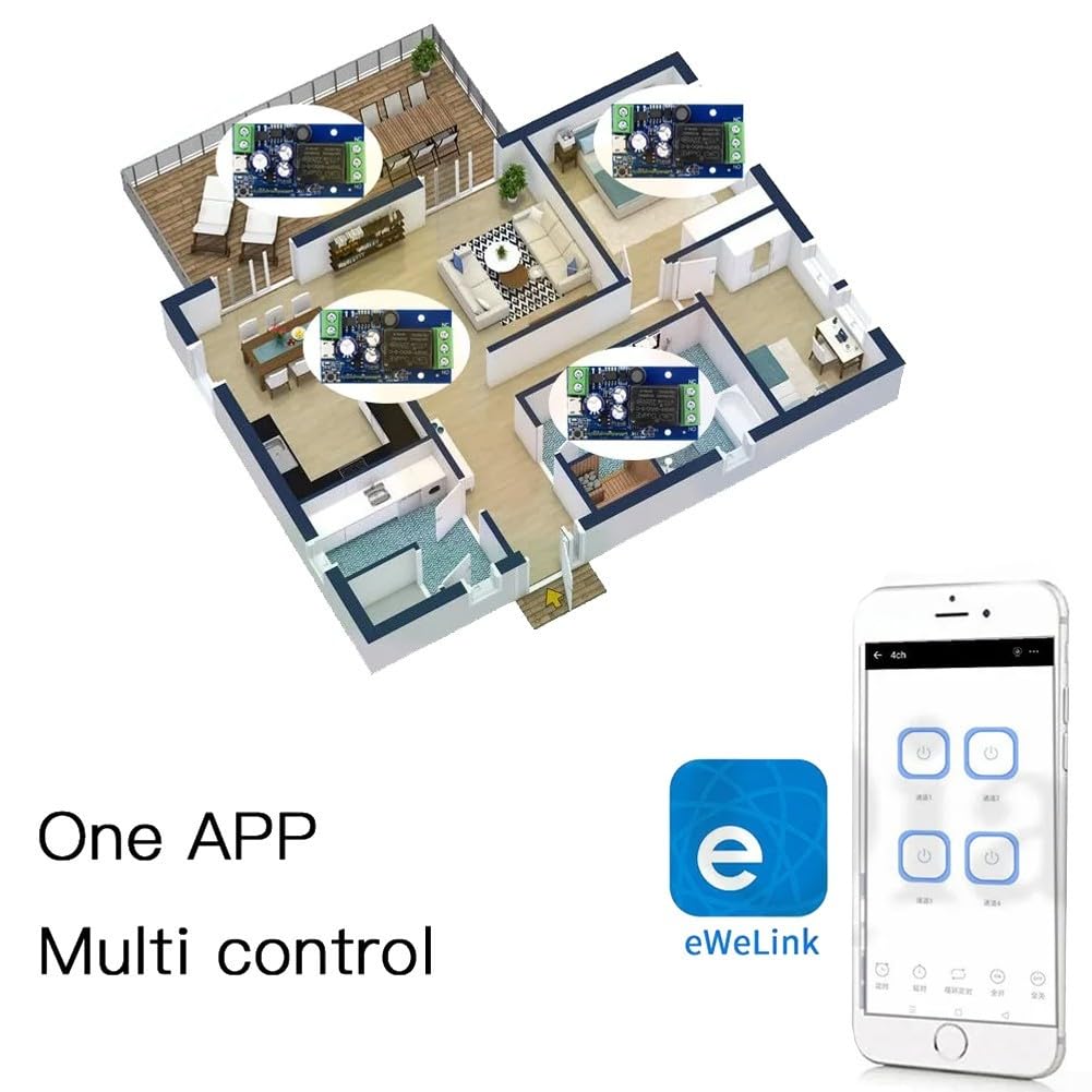 Relais commutateur pour appareils Smart Home 2 4 GHz télécommande DC 12 V 24 V (B) – Image 4