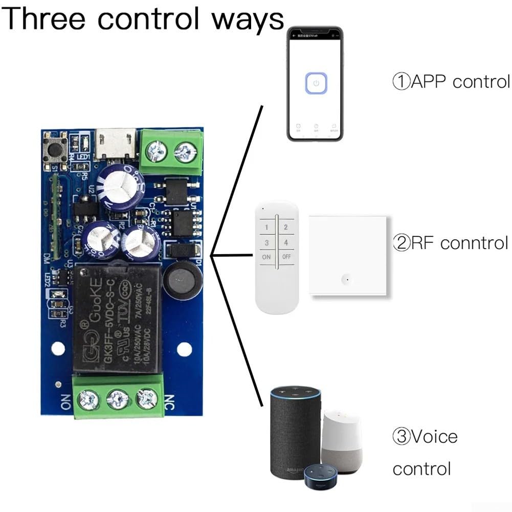Relais commutateur pour appareils Smart Home 2 4 GHz télécommande DC 12 V 24 V (B) – Image 7