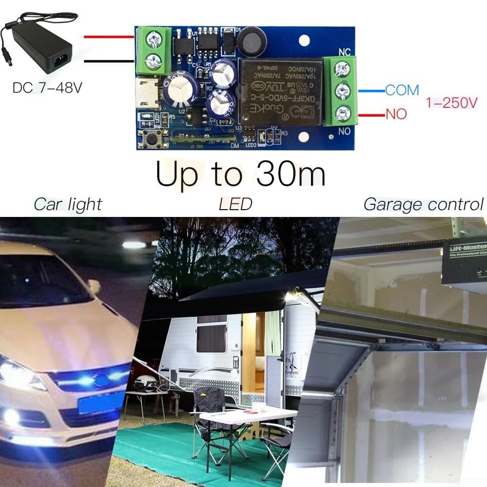 Relais commutateur pour appareils Smart Home 2 4 GHz télécommande DC 12 V 24 V (B) – Image 8