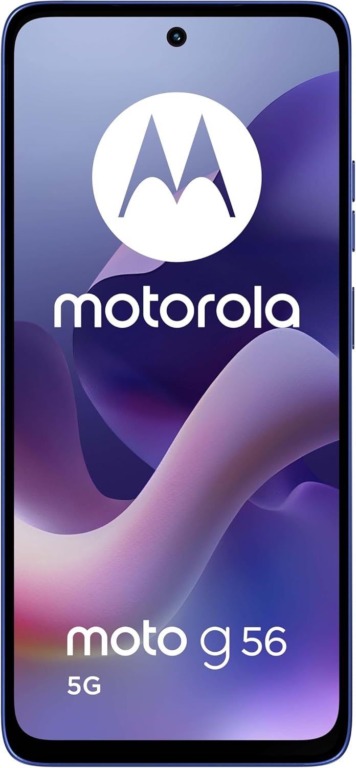 Motorola Moto G56 5G 8/256 Go, appareil photo 50 MP + capteur anti-scintillement, écran 6,72" FHD+ 120 Hz, batterie 5 200 mAh, MediaTek Dimensity 7060, Android 15, Pantone Dazzling Blue – Image 3
