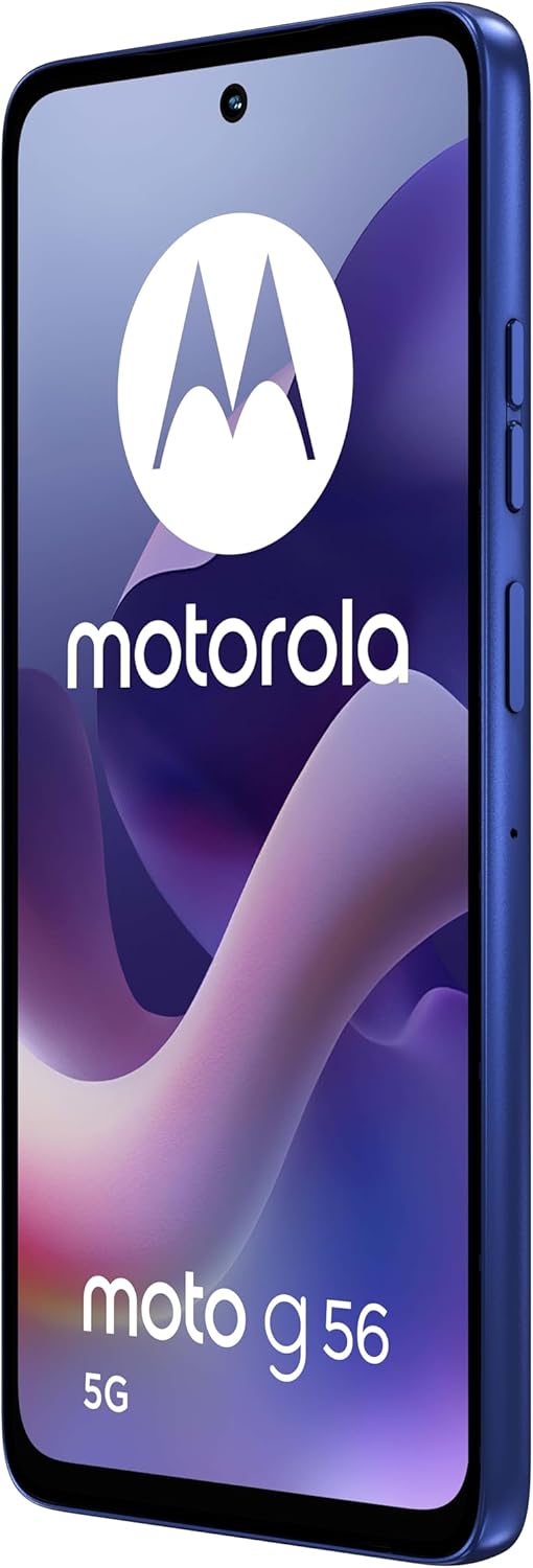 Motorola Moto G56 5G 8/256 Go, appareil photo 50 MP + capteur anti-scintillement, écran 6,72" FHD+ 120 Hz, batterie 5 200 mAh, MediaTek Dimensity 7060, Android 15, Pantone Dazzling Blue – Image 6