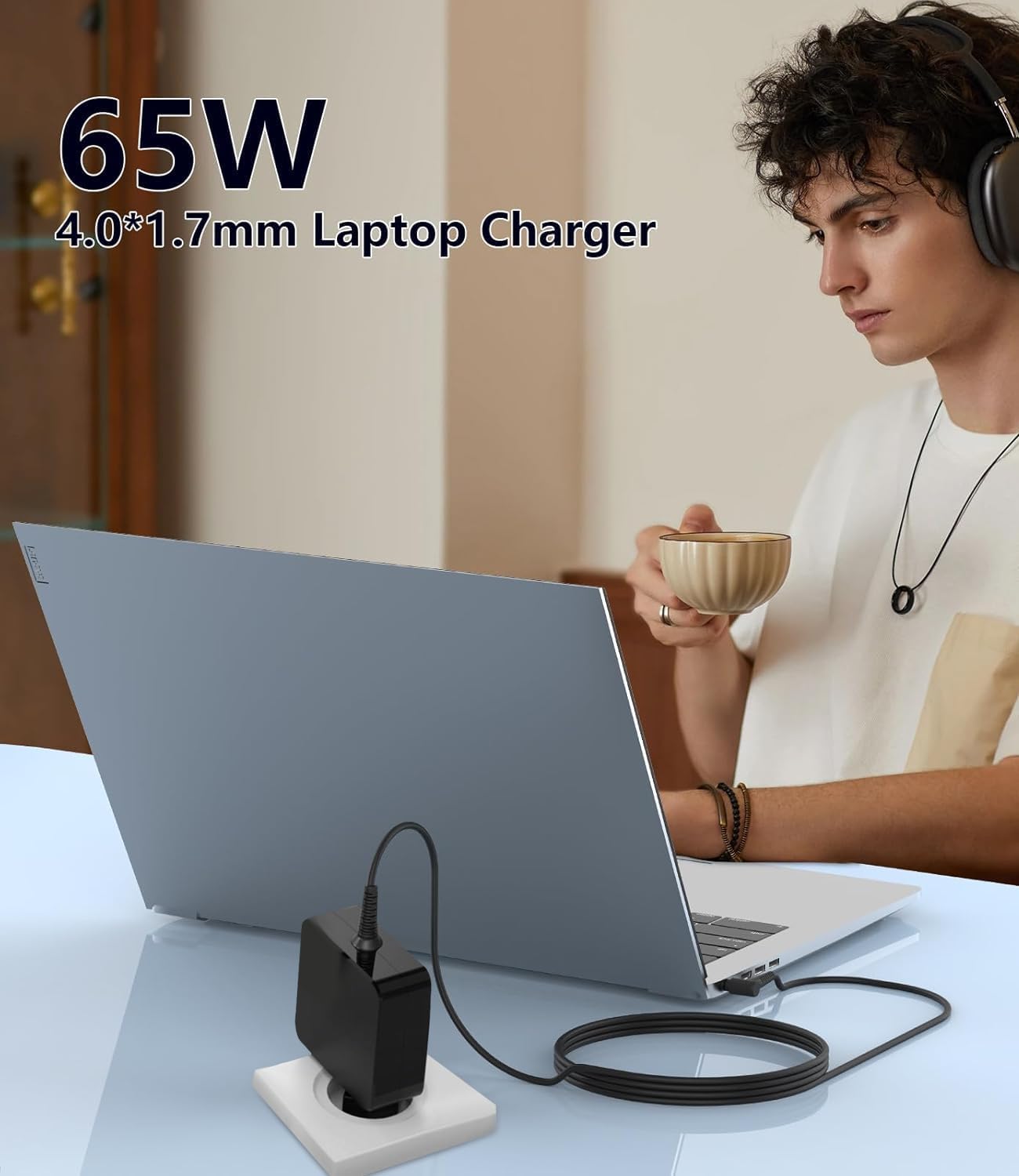 Cluvox Chargeur 65 W 45 W compatible avec Lenovo, adaptateur secteur 20 V 3,25 A pour IdeaPad 320/330/330s/510/510s/520/530 Yoga 510 710 Flex 4/5/6/14/15, connecteurs : 0,157 x 0,0,00 67 pouces – Image 8