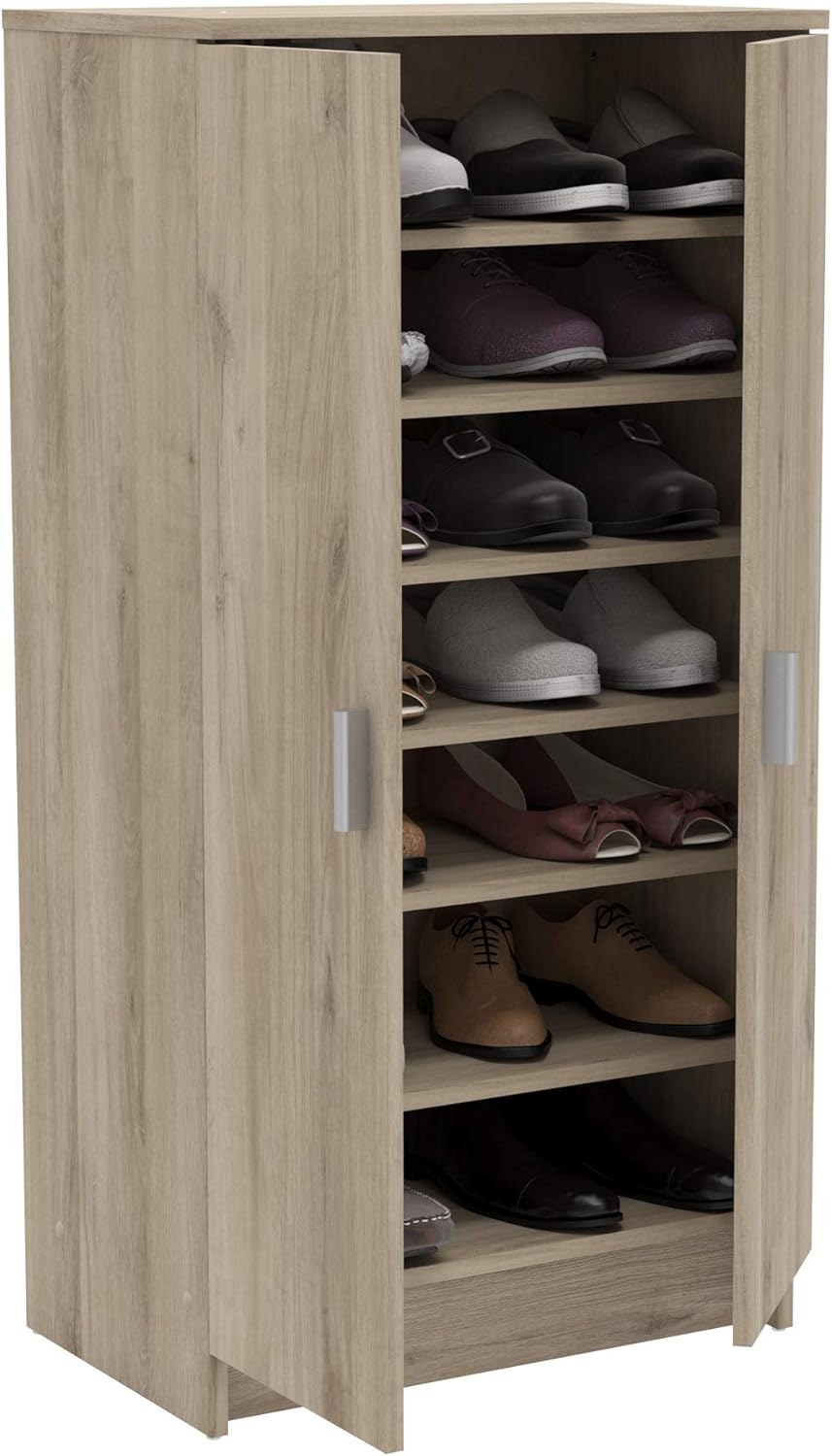 Demeyere - Meuble à Chaussures Chêne - Rangement de 21 paires de chaussures avec 6 étagères amovibles - Armoire Fabriquée en France – Image 8