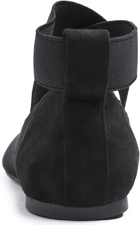 Feversole Coussin en mousse à mémoire de forme colorée pour femme - Ballerine plate en daim - Coussin Macaron en mousse à mémoire de forme colorée - Ballerine plate en daim pour femme – Image 3