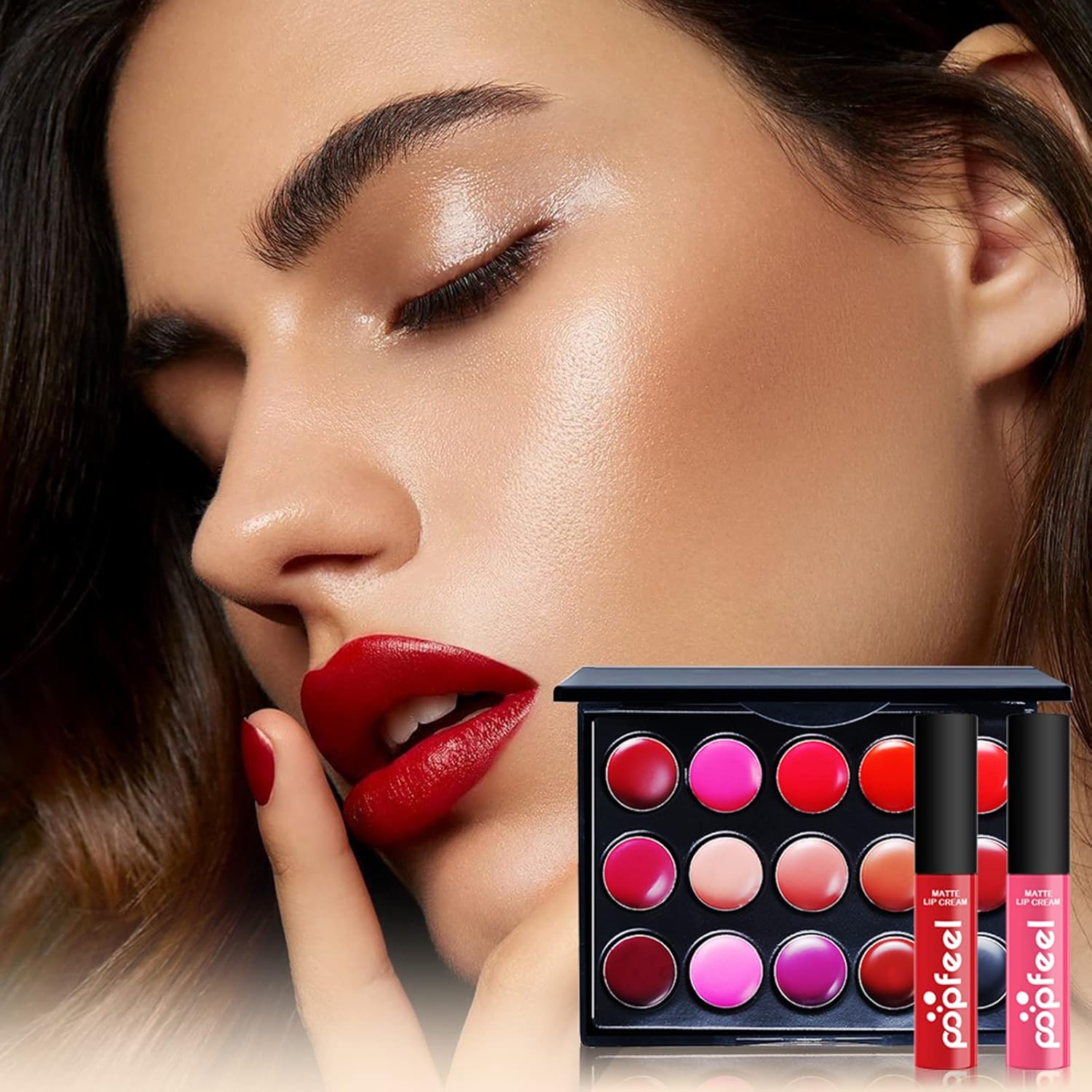 Kit de maquillage pour femme, trousse de maquillage, kit de maquillage tout-en-un, trousse de maquillage et trousse pour femmes et filles, idée cadeau de Noël – Image 4