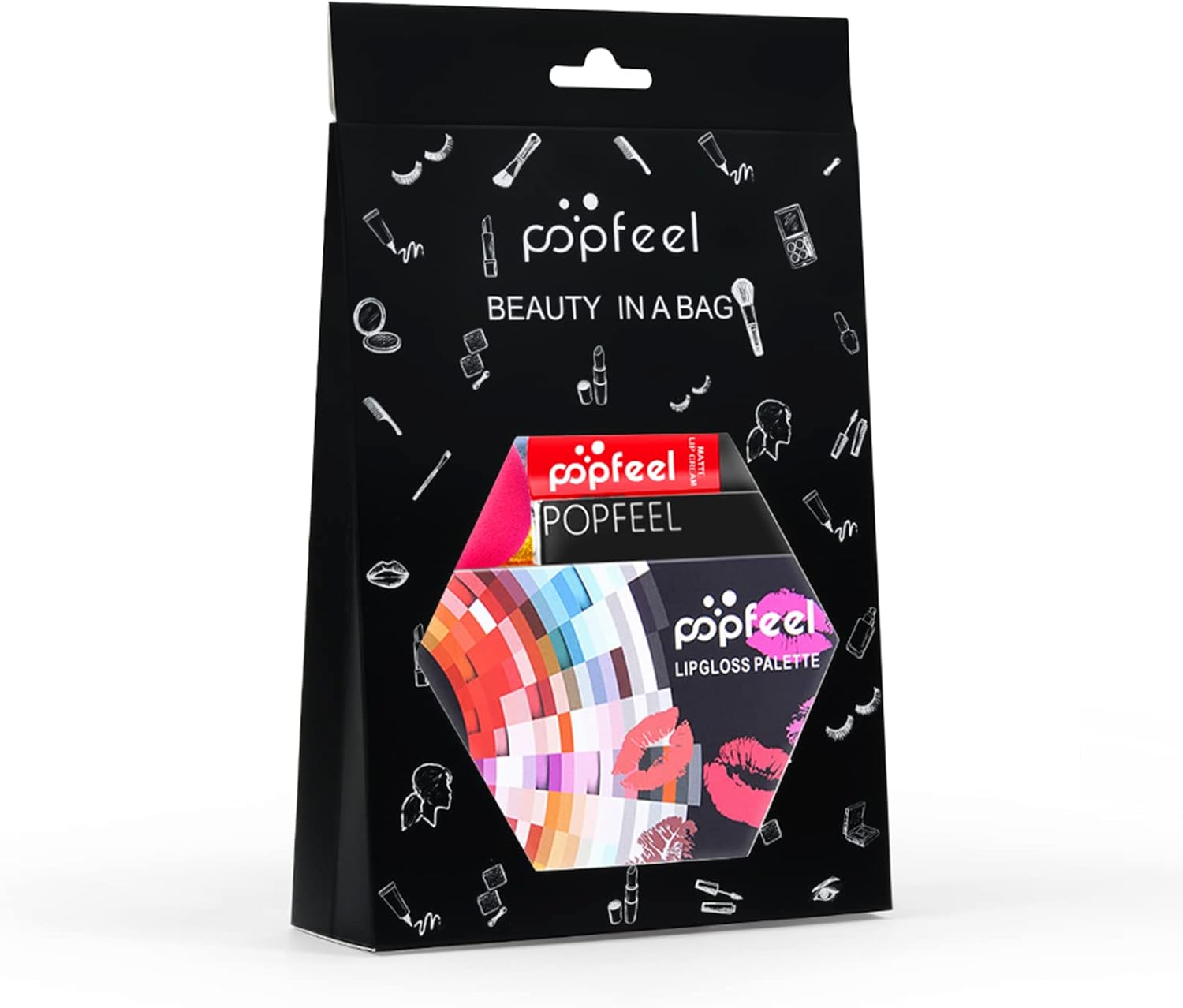 Kit de maquillage pour femme, trousse de maquillage, kit de maquillage tout-en-un, trousse de maquillage et trousse pour femmes et filles, idée cadeau de Noël – Image 9