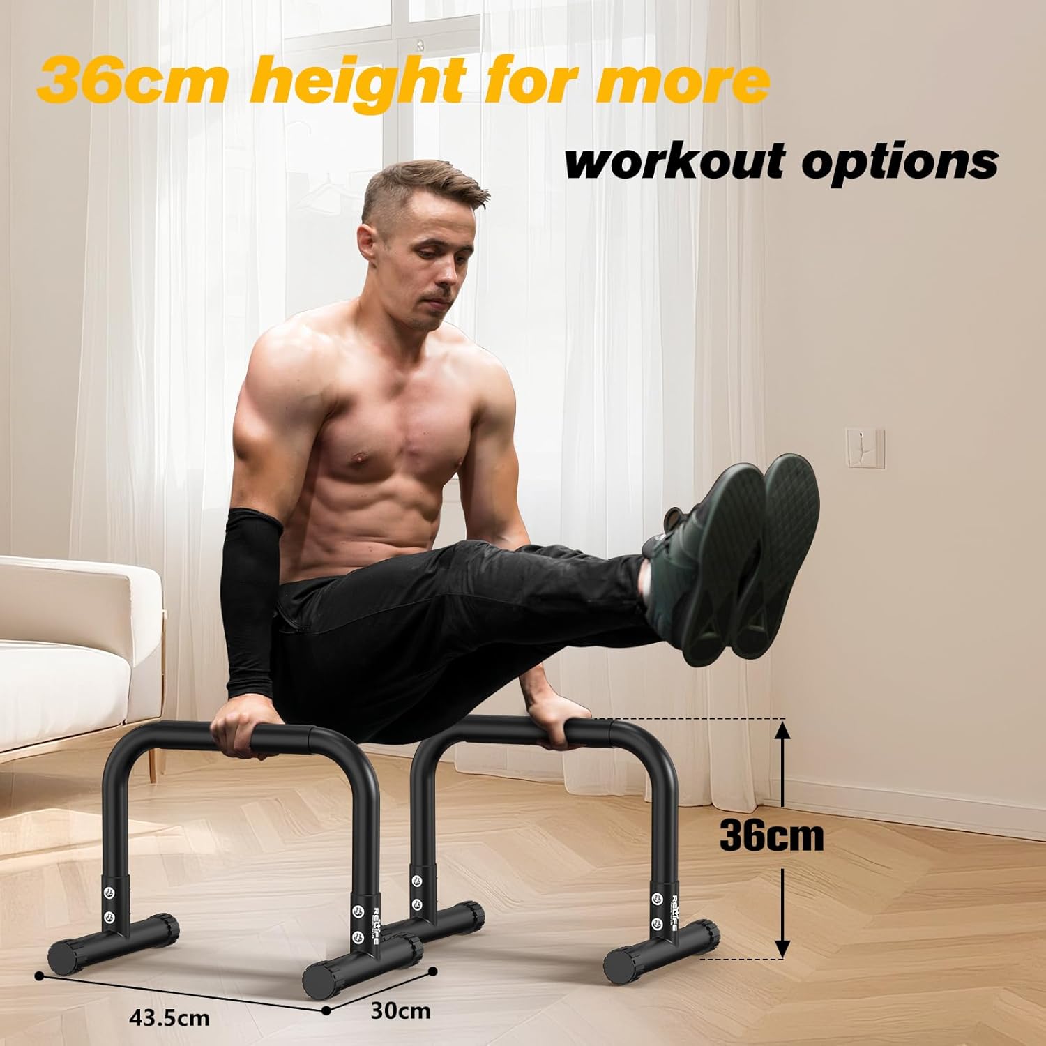 RELIFE reconstruisez votre vie Dips barre parallèle Station de Fitness réglable Push Up Dip Support gymnase rue entraînement Dip Stands – Image 2