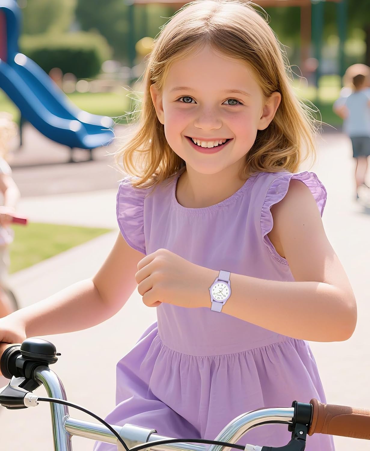 Montre pour enfants étanche jusqu'à 50 m – Apprentissage de l'heure facile à lire pour garçons et filles de 4 à 12 ans – Excellent cadeau d'anniversaire – Image 10