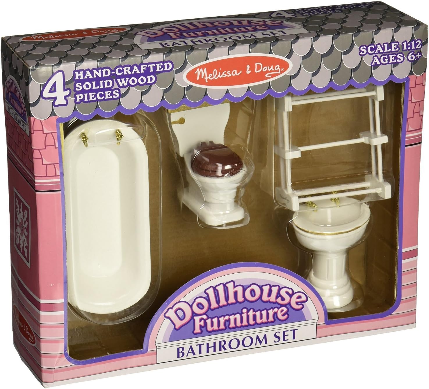 Meubles de salle de bain pour maison de poupée Melissa & Doug – Image 4