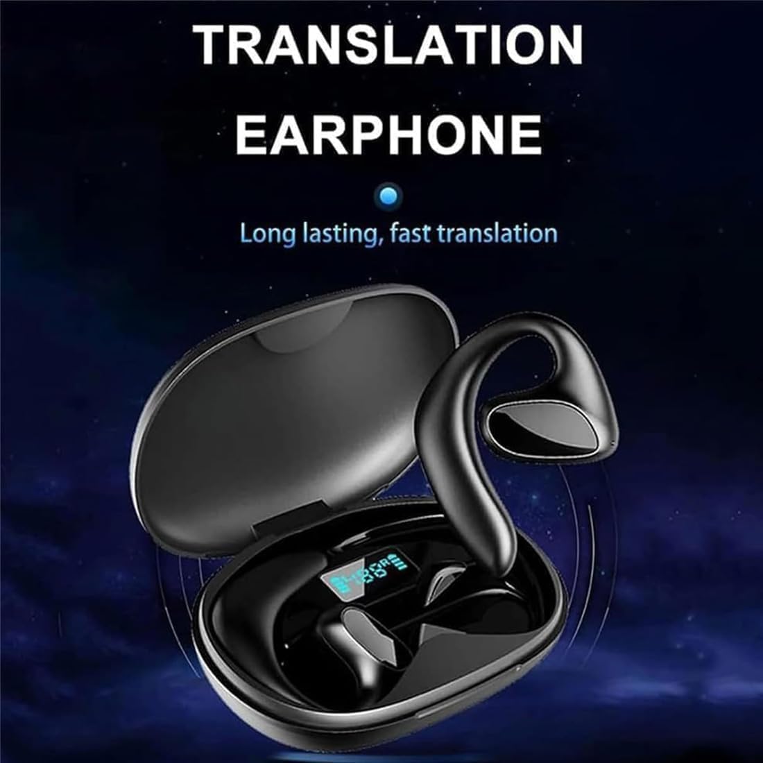 2026 Nouveau Meacode AI Translation Earbuds, Traducteur Vocal Instantané, 144 Langues, Réduction De Bruit, Écouteurs Ouverts, pour Les Voyages, Les Affaires Et Les Études (Noir) – Image 6