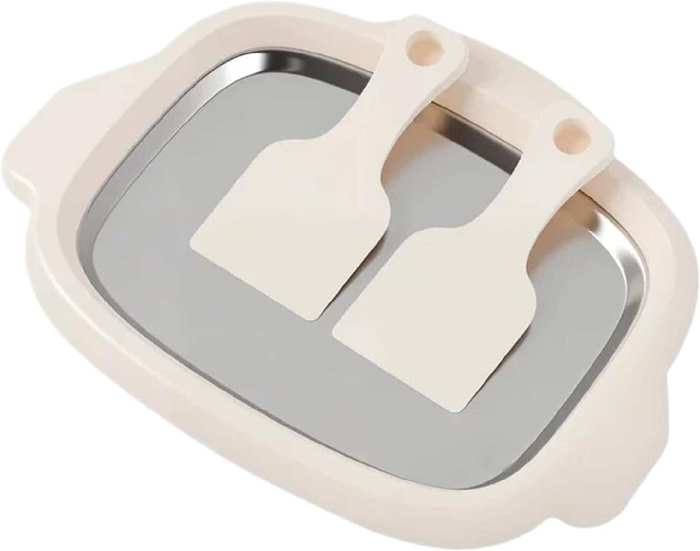 lyanny Machine à Glaçons Roulées, Bac à Glaçons en Acier Inoxydable Kit de Glace Roulée avec Congélateur, pour Sorbet Dessert Yaourt Fait Maison Adultes Cuisine et Fête Camping Pique-Nique – Image 10