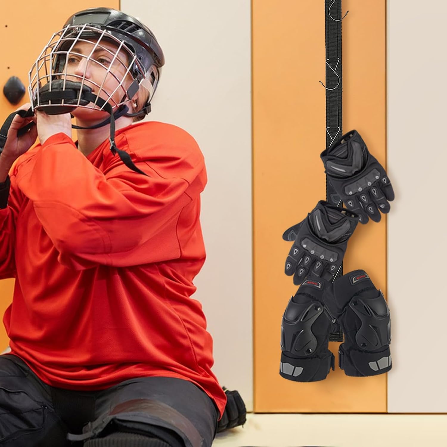 Équipement de Hockey, support de séchage Portable suspendu pour vêtements, pour la maison, en plein air, Hockey sur glace, patinage, Football, crosse, Camping – Image 5