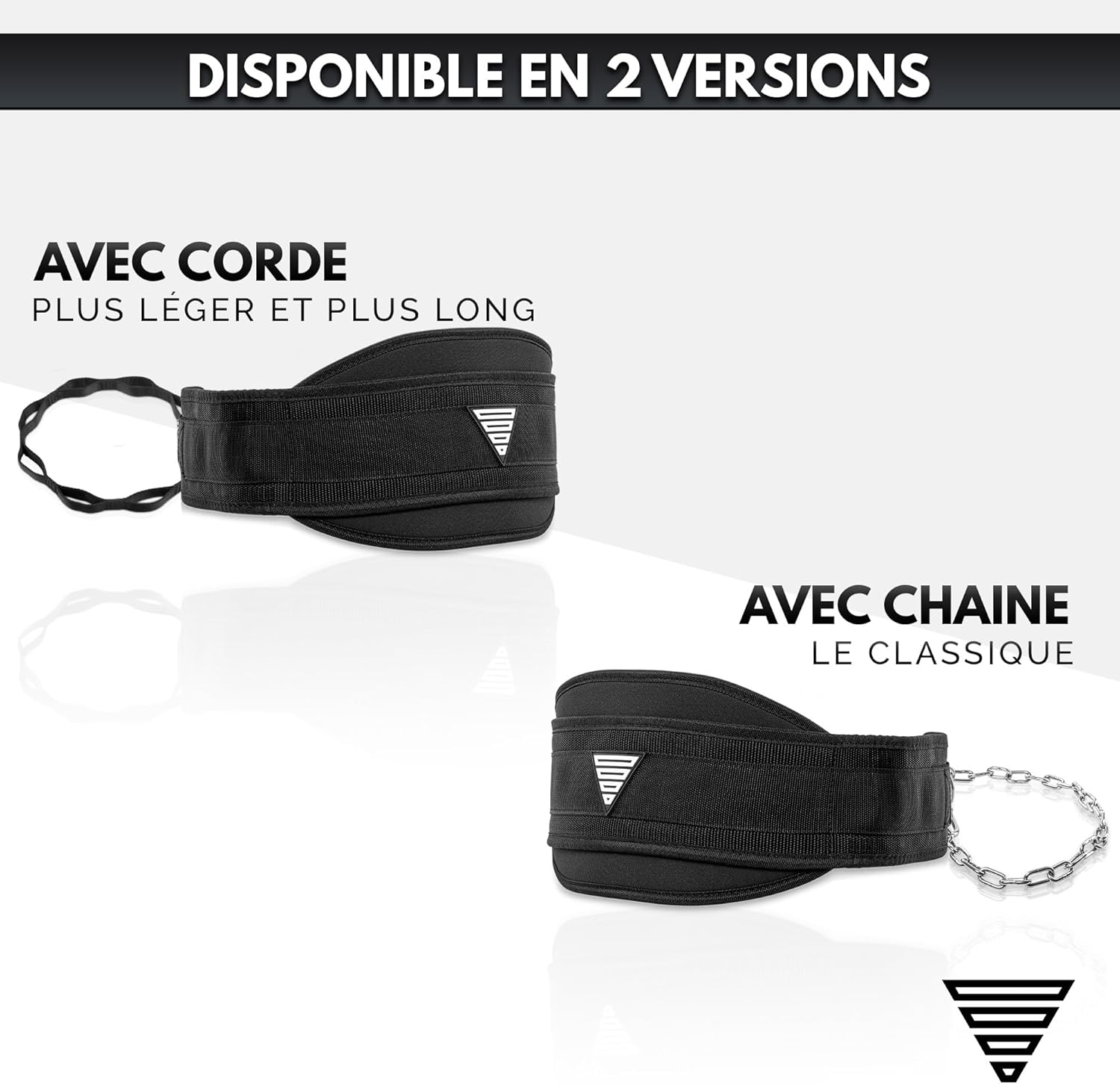 GORNATION Ceinture de musculation jusqu'à 1000 kg de charge, fixation d'un poids supplémentaire avec chaîne ou corde, entraînement de rue et fitness, ceinture de musculation en acier inoxydable – Image 5