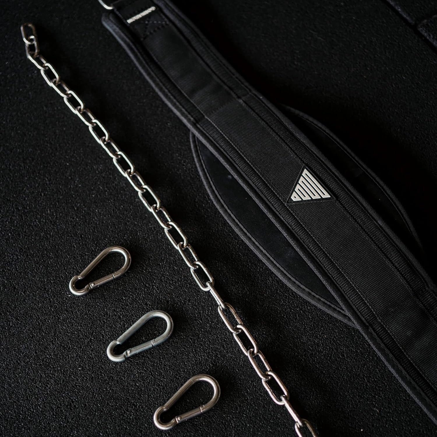GORNATION Ceinture de musculation jusqu'à 1000 kg de charge, fixation d'un poids supplémentaire avec chaîne ou corde, entraînement de rue et fitness, ceinture de musculation en acier inoxydable – Image 8