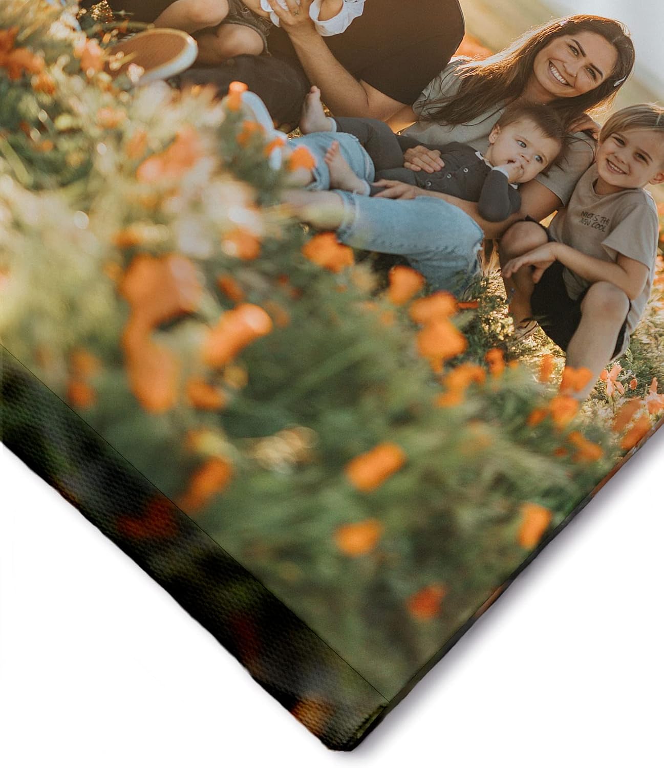 Panorama Imprimez votre propre portrait photo à personnaliser sur toile - 21x30 cm - Cadre en toile et bois – Image 4