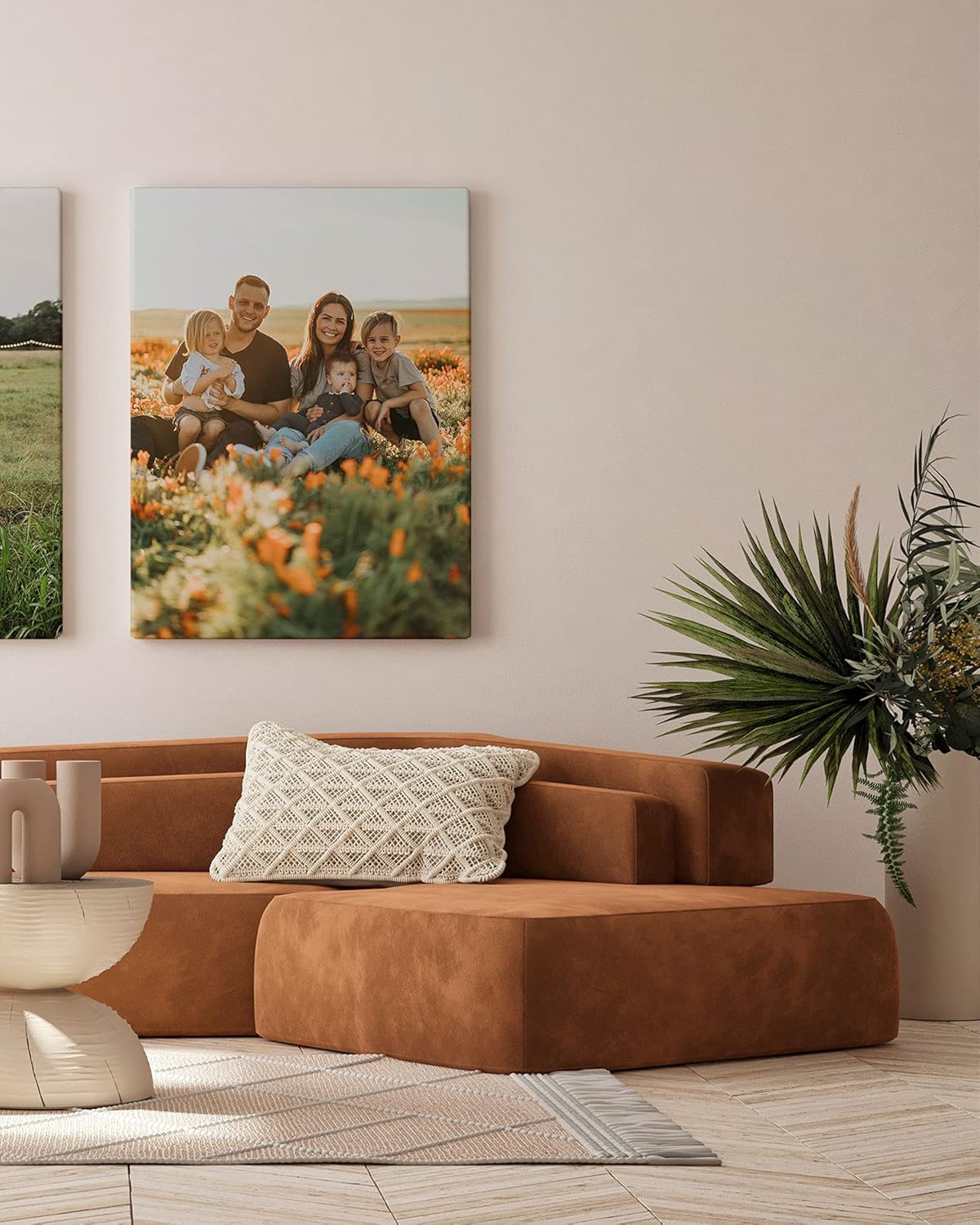 Panorama Imprimez votre propre portrait photo à personnaliser sur toile - 21x30 cm - Cadre en toile et bois – Image 5