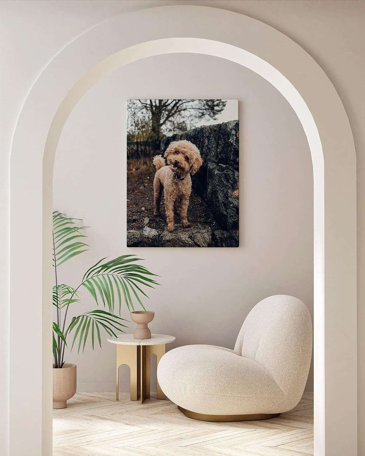 Panorama Imprimez votre propre portrait photo à personnaliser sur toile - 21x30 cm - Cadre en toile et bois – Image 7
