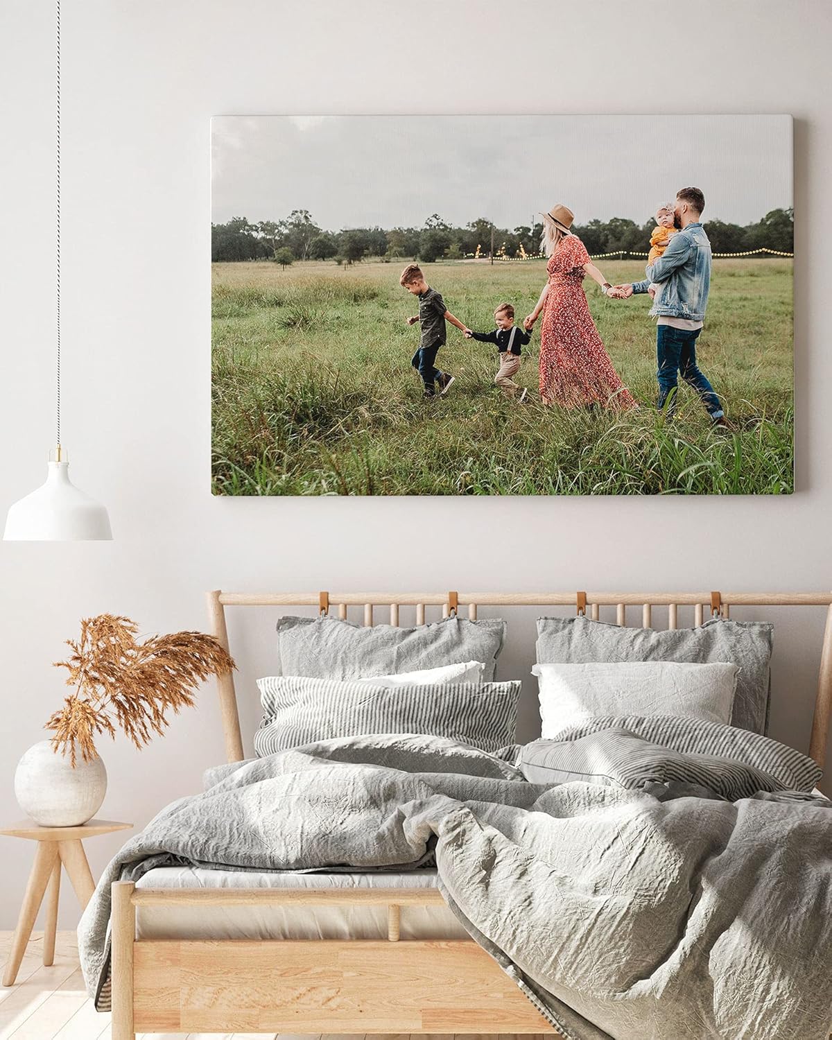 Panorama Imprimez votre propre portrait photo à personnaliser sur toile - 21x30 cm - Cadre en toile et bois – Image 8